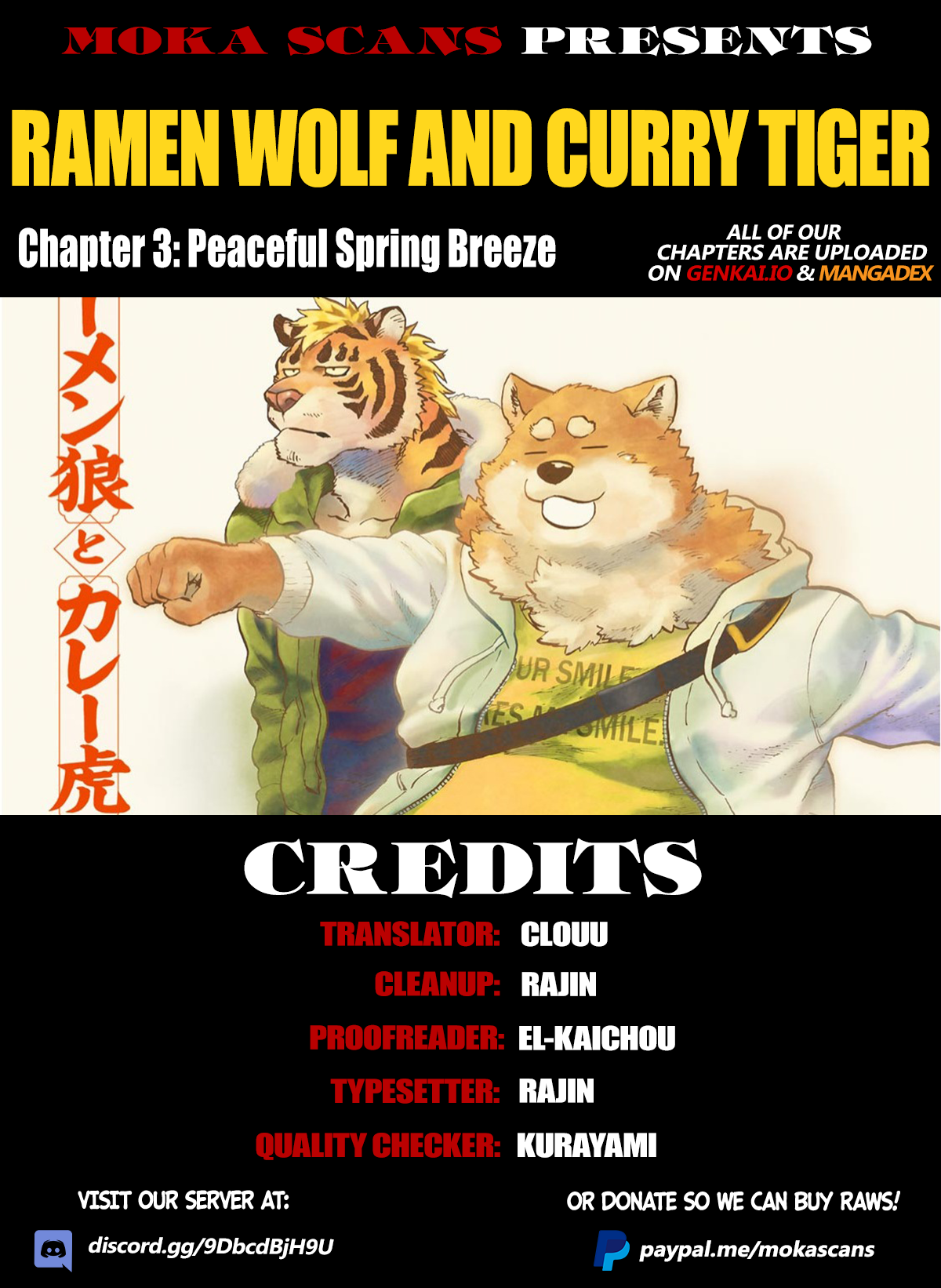 Ramen Wolf and Curry Tiger Peaceful Spring Breeze 第1页