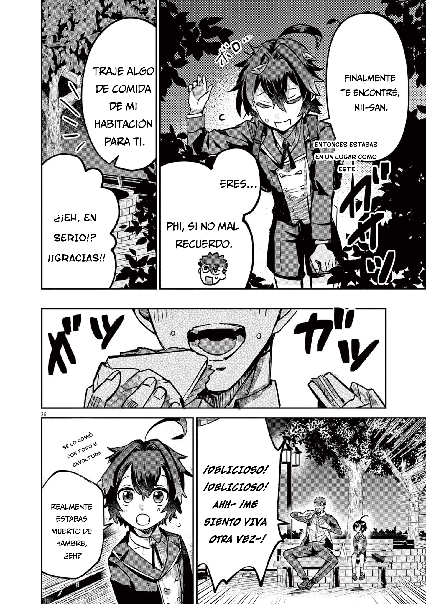 Nichiasa Suki no Otaku ga Akuyaku Seito ni Tenseishita Kekka, Hametsu Flag ga Houkaishiteiku Ken ni Tsuite Cruzando el mundo, he llegado 第36页
