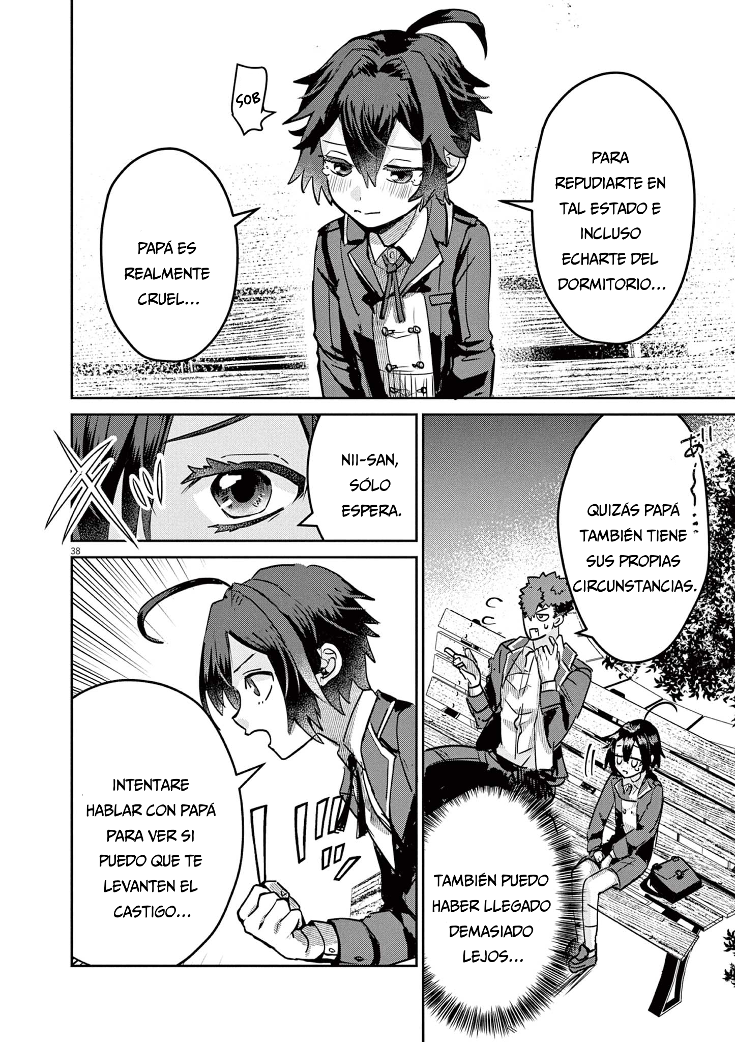 Nichiasa Suki no Otaku ga Akuyaku Seito ni Tenseishita Kekka, Hametsu Flag ga Houkaishiteiku Ken ni Tsuite Cruzando el mundo, he llegado 第38页