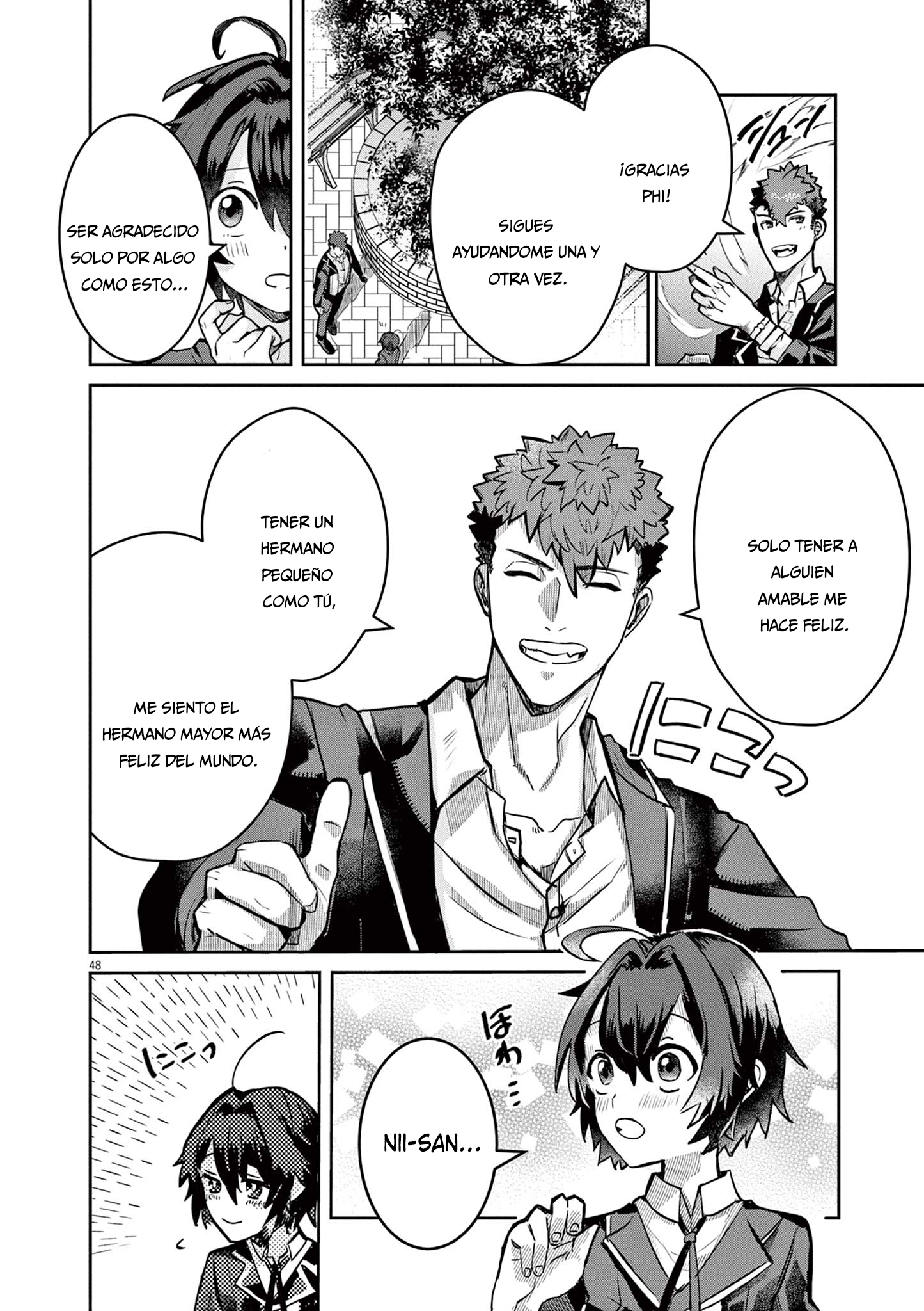 Nichiasa Suki no Otaku ga Akuyaku Seito ni Tenseishita Kekka, Hametsu Flag ga Houkaishiteiku Ken ni Tsuite Cruzando el mundo, he llegado 第48页