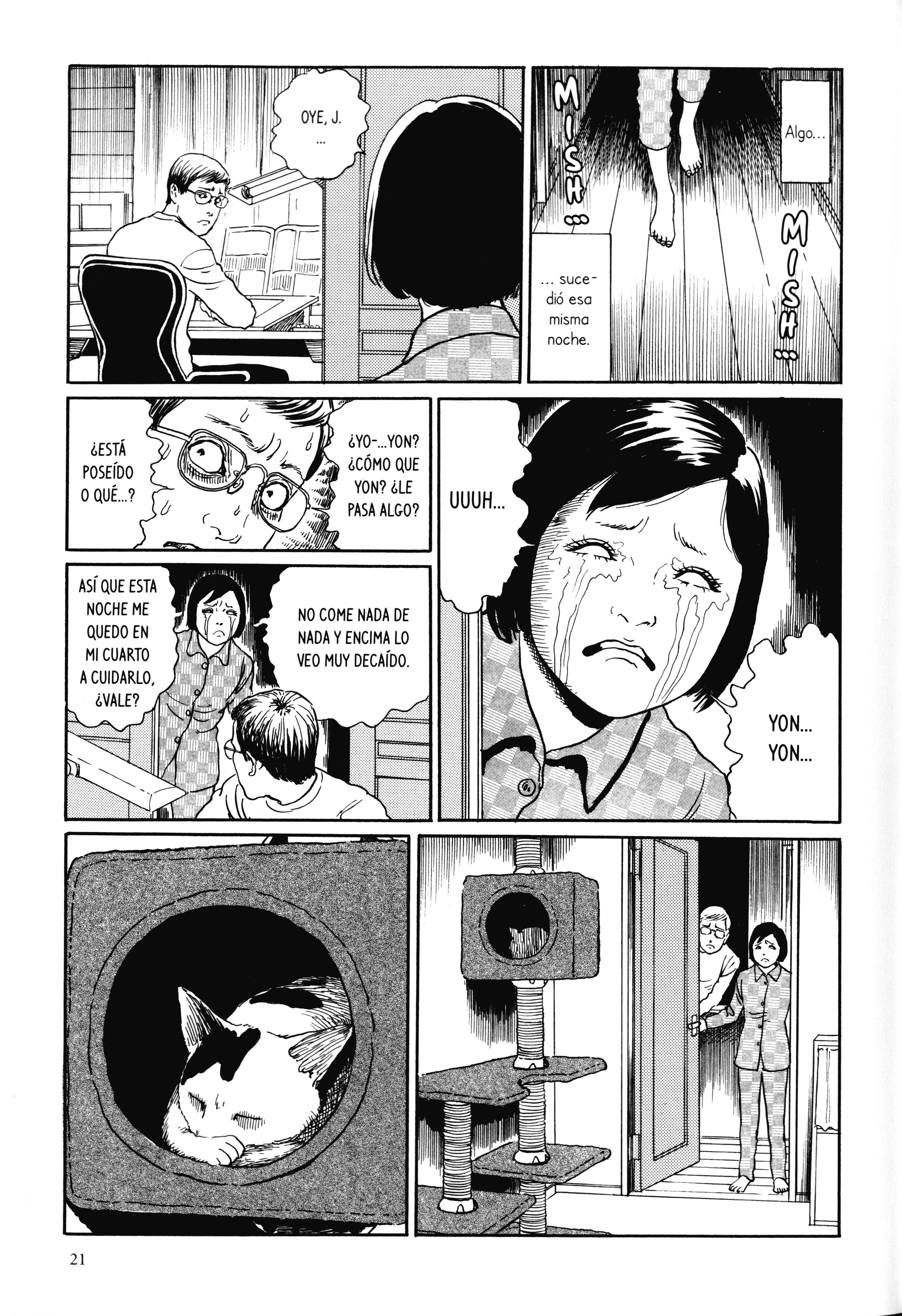 Junji Ito's Cat Diary: Yon & Mu Yon irrumpe en nuestro hogas 第7页