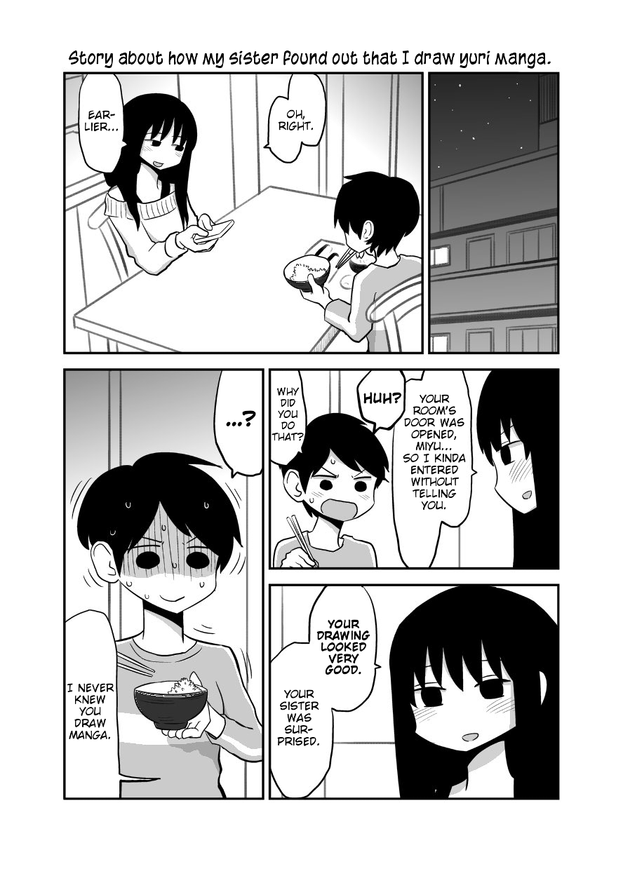Mochi Au Lait's Short Oneshot Collection My Sister Found Out That I Draw Yuri Manga 第1页