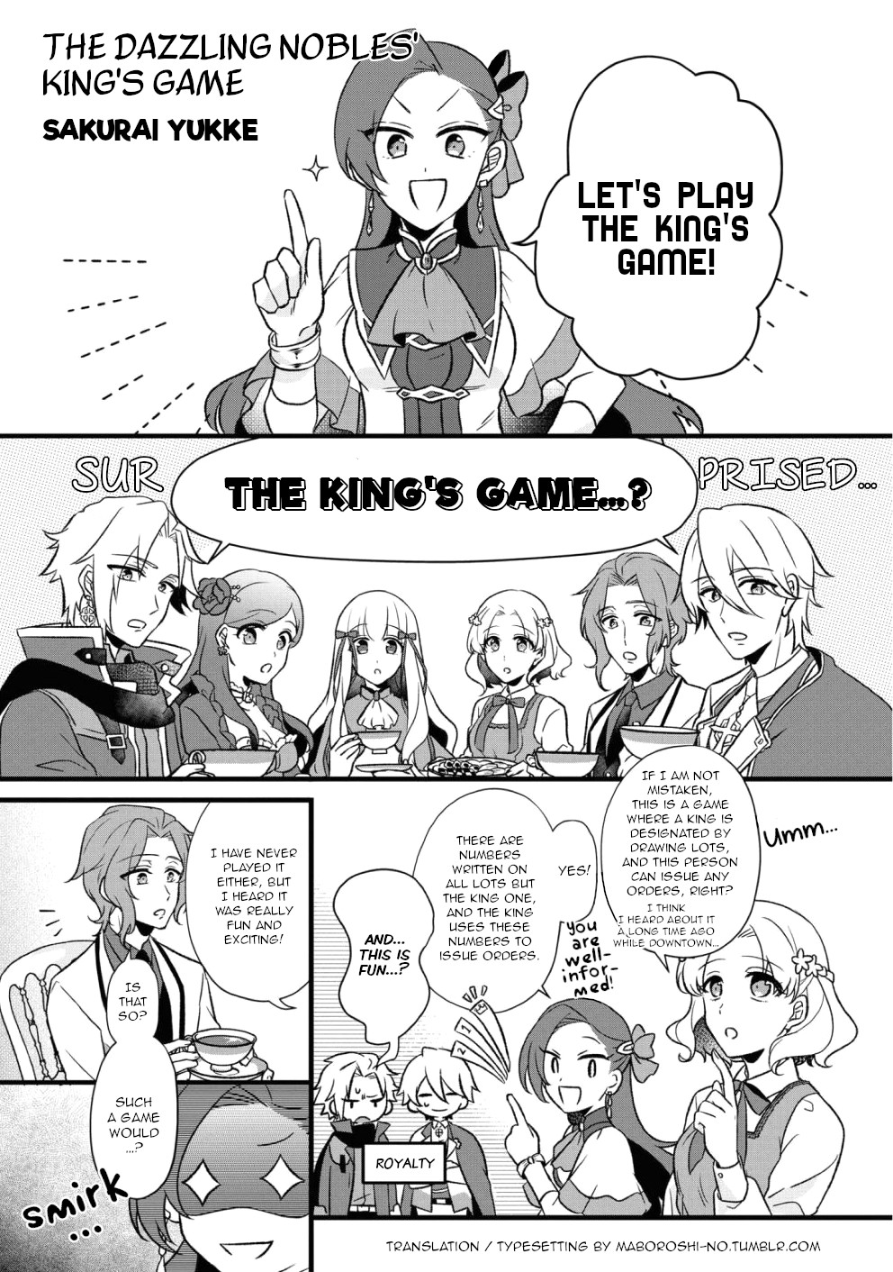 Otome Game no Hametsu Flag shika nai Akuyaku Reijou ni Tensei shite shimatta... Comic Anthology The dazzling nobles' King's Game (Artist: Sakurai Yukke) 第1页