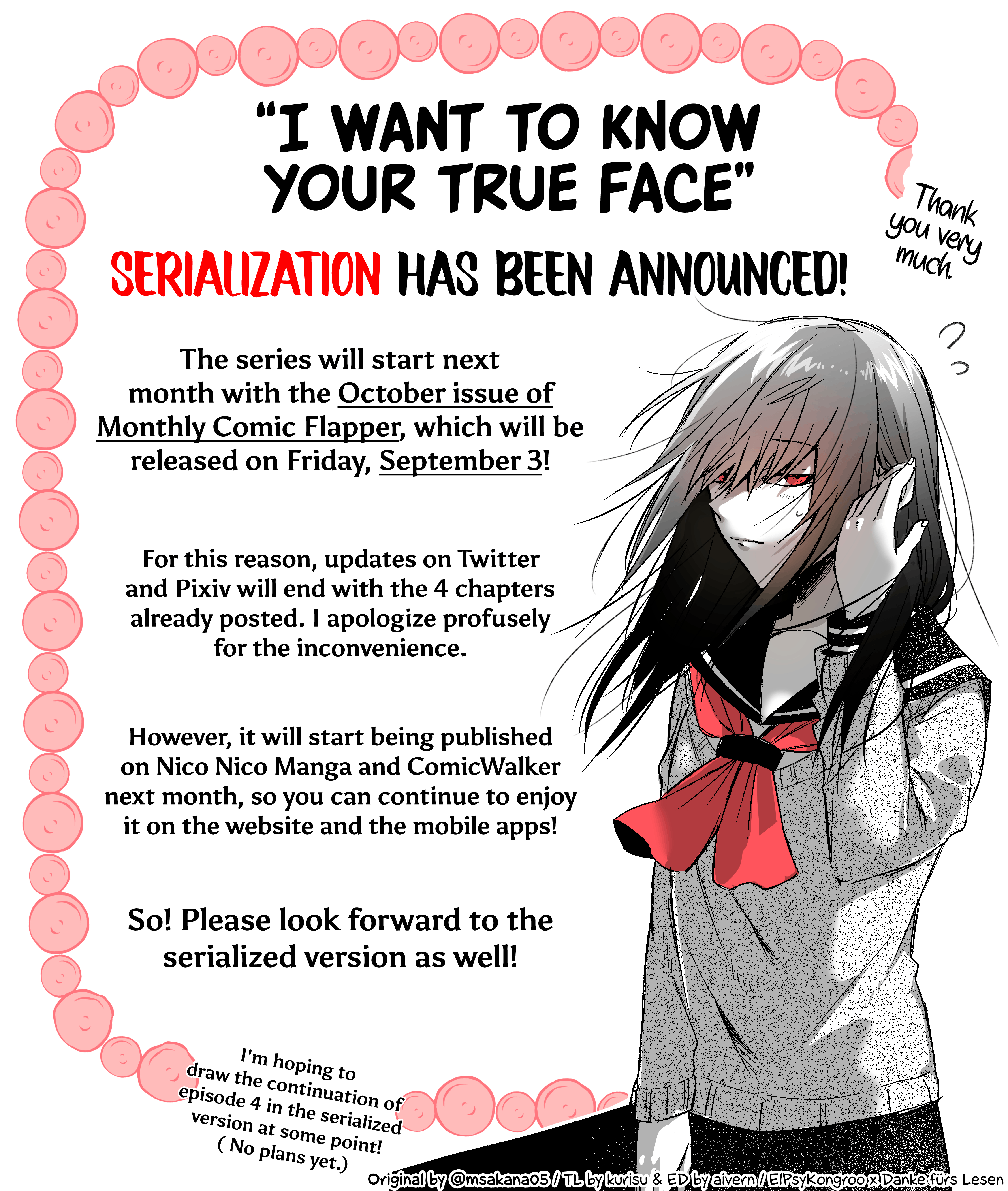 I Want to Know your Real Face (Pre-Serialization) Announcement 第5页