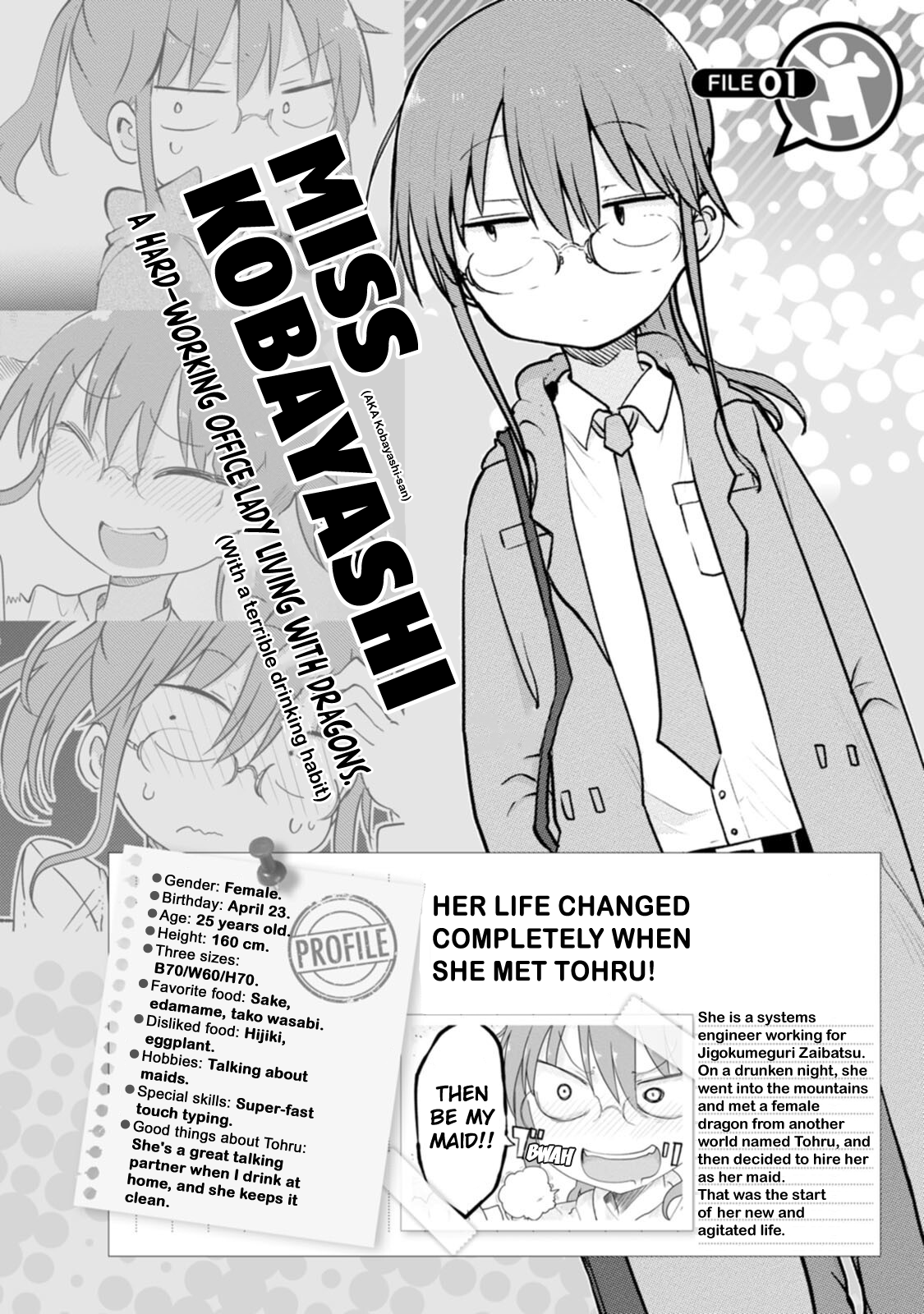 Kobayashi-san Chi no Maid Dragon Official Guidebook Miss Kobayashi - Character Profile 第2页