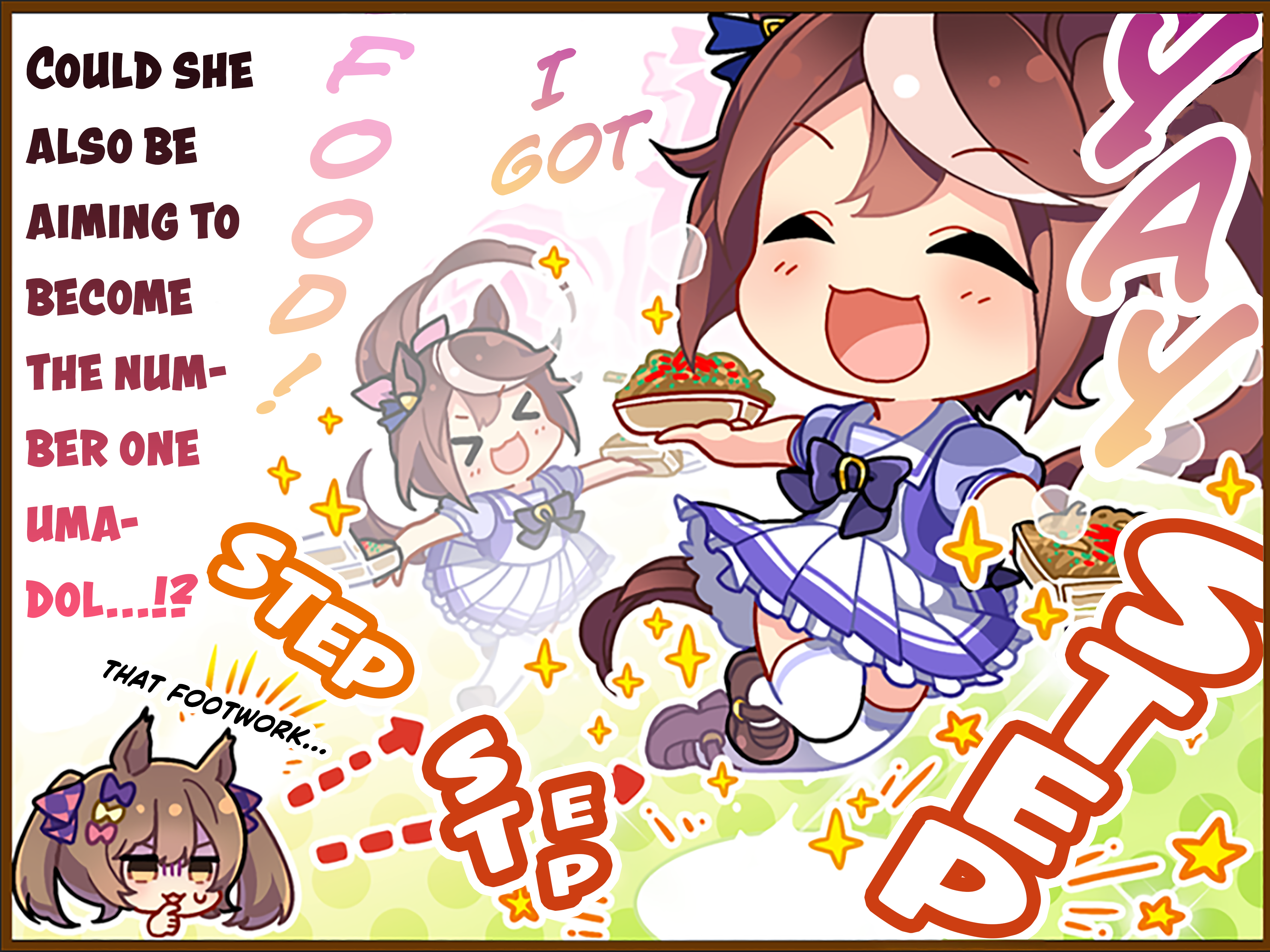 Uma Musume Pretty Derby 1-panel Comic Strip Tokai Teio-With Magnificent Steps 第1页