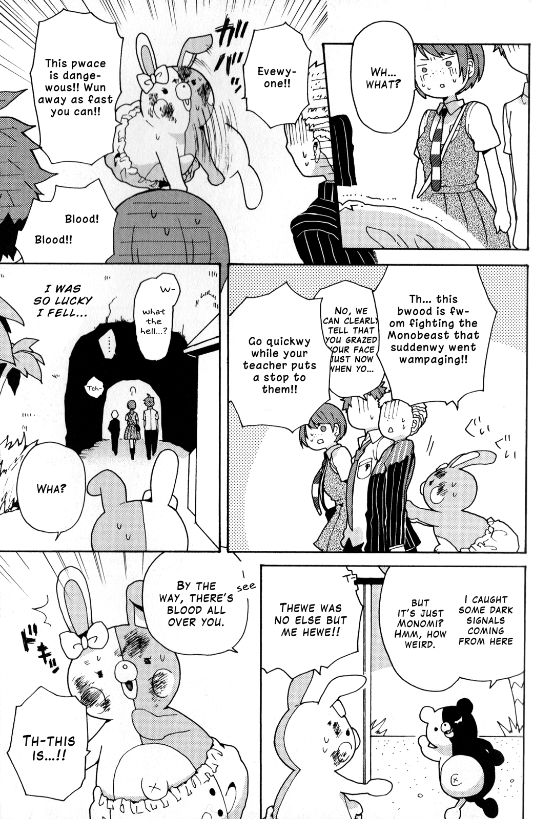 Super Danganronpa 2: Goodbye Despair Academy Comic Anthology The Struggles of Monomi-sensei by Nako Shirataki 第7页