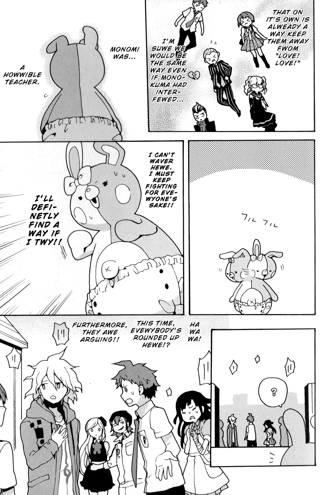 Super Danganronpa 2: Goodbye Despair Academy Comic Anthology The Struggles of Monomi-sensei by Nako Shirataki 第9页