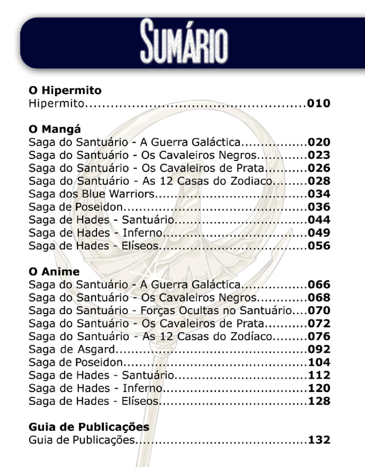 Saint Seiya: 25th Years Encyclopedia Introdução 第9页