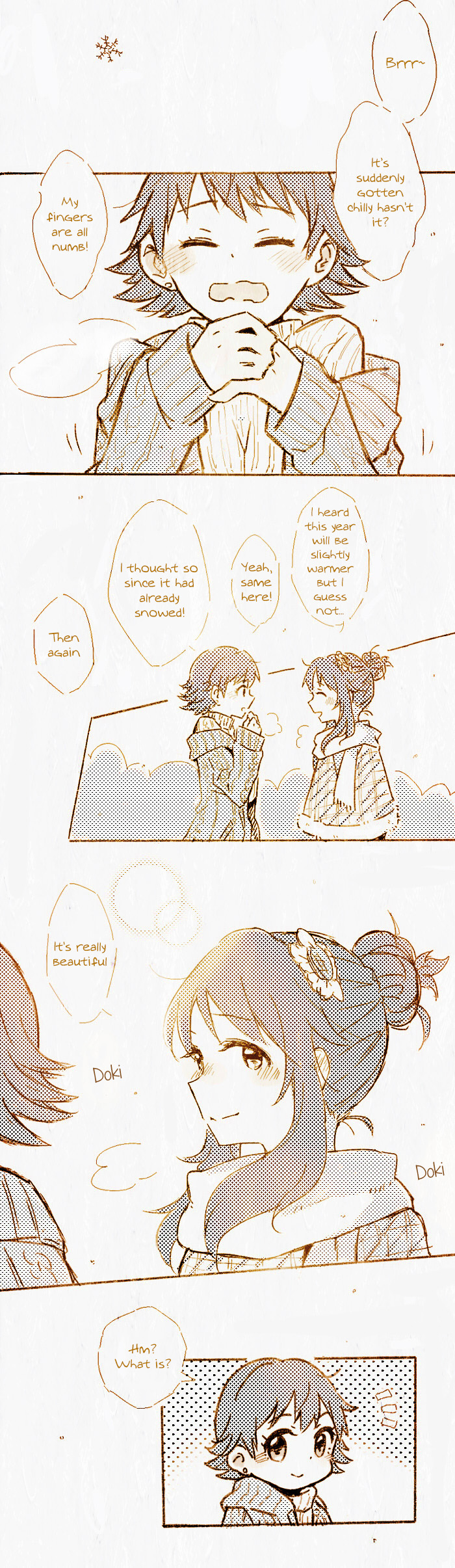 THE iDOLM@STER Cinderella Girls - MioAi Snow (Doujinshi) 第1页