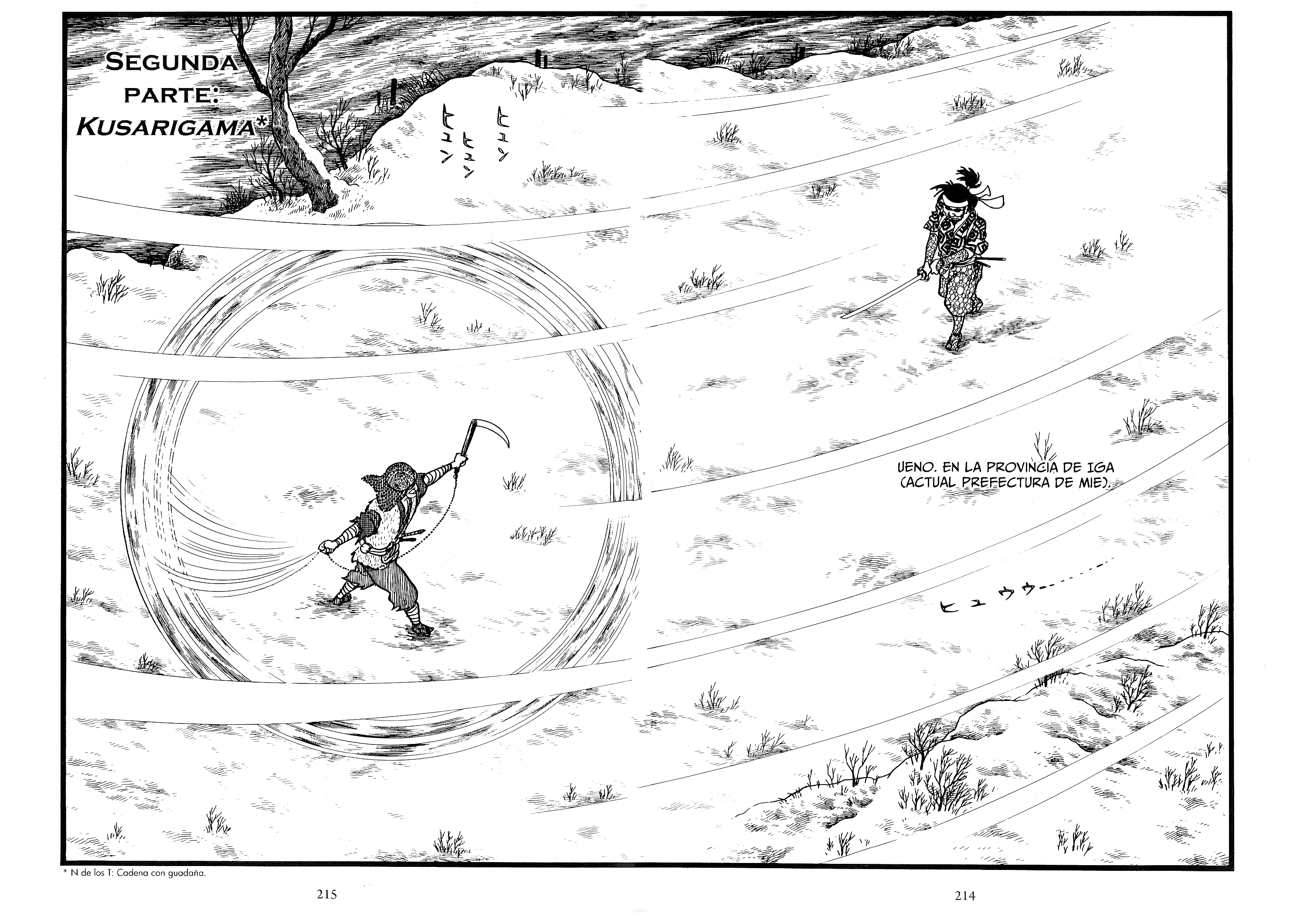 Miyamoto Musashi (ISHInoMORI Shotaro) Manuscrito del Fuego - Kusarigama 第1页