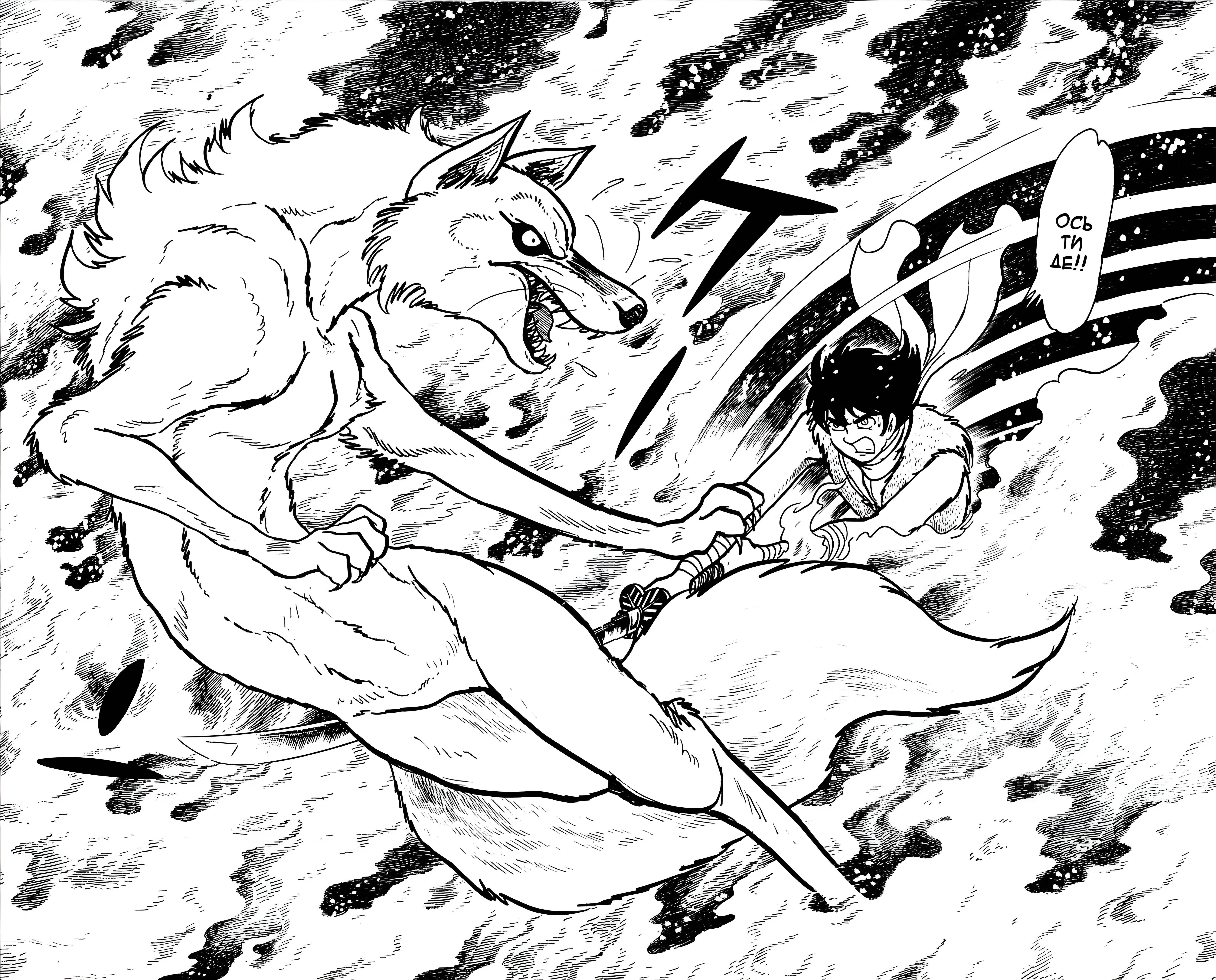 Henshin Ninja Arashi Біла Лисиця біжить через пустир 第23页
