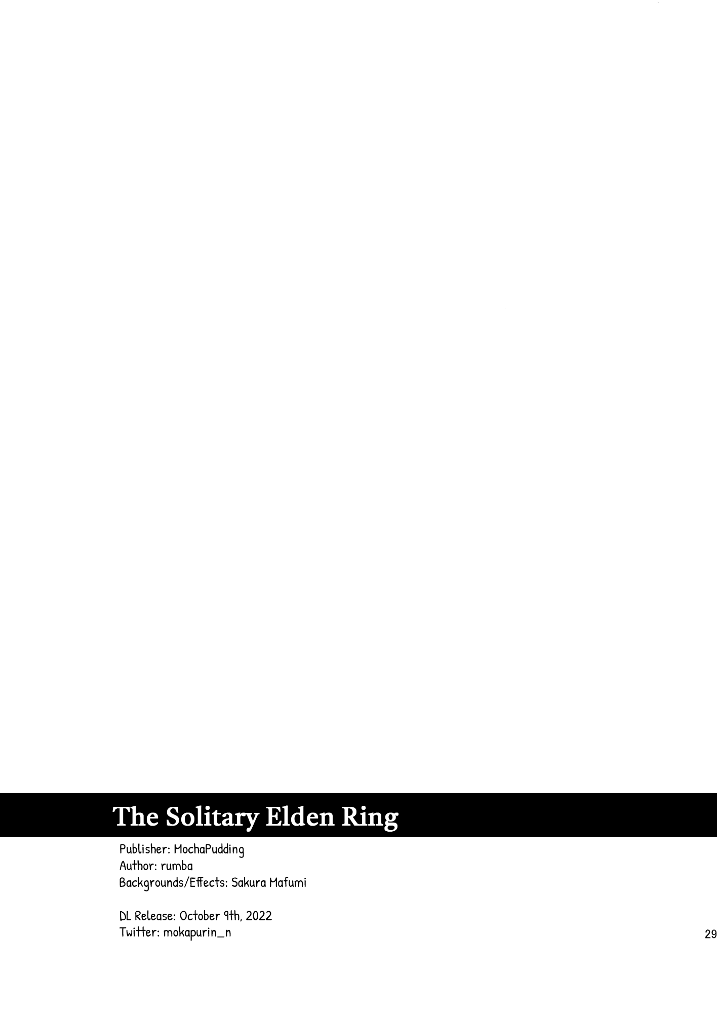 Elden Ring - The Solitary Elden Ring (Doujinshi) Oneshot 第28页
