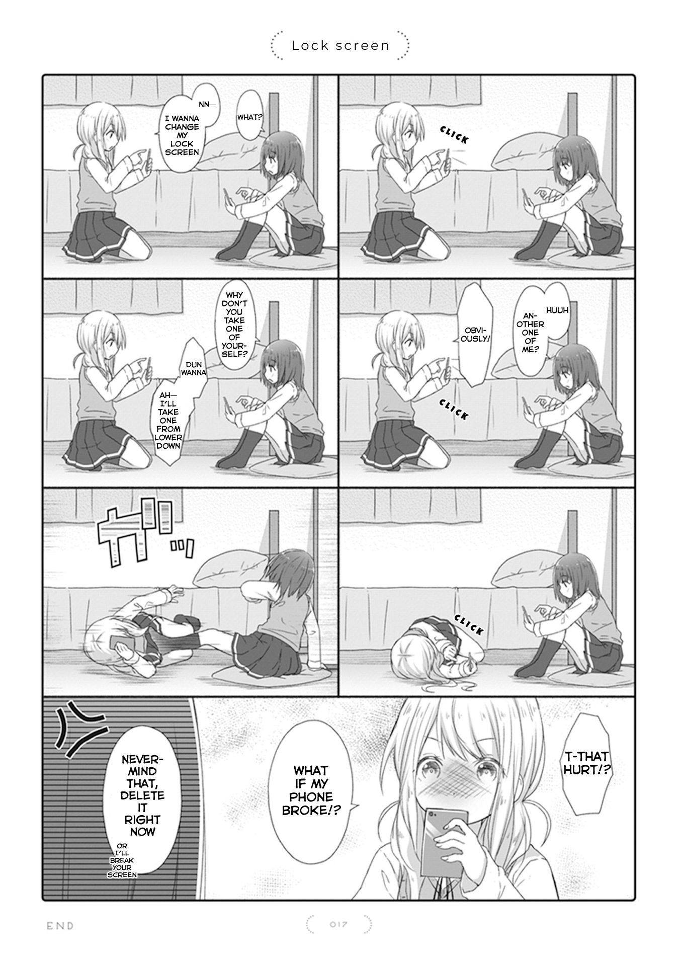Yuri na Kataomoi-chan Lock screen 第1页