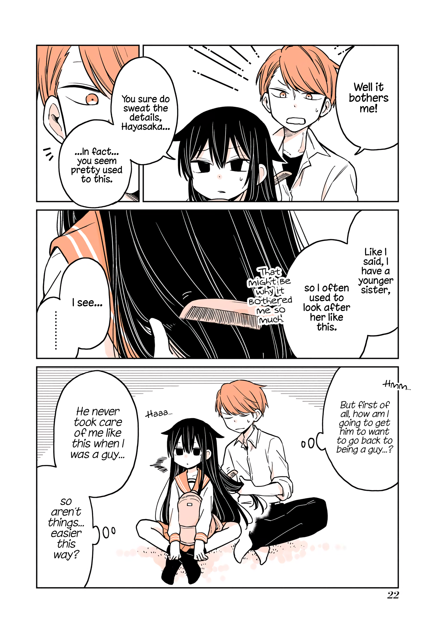 Mendokusagari Danshi ga Asa Okitara Onnanoko ni Natteita Hanashi Vol. 1 Ch. 2 第13页