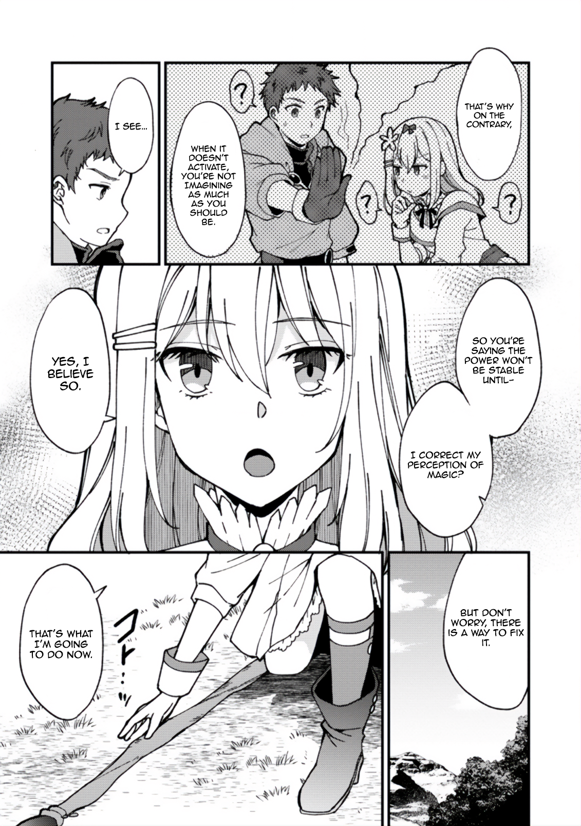 Kensei no Osananajimi ga Power Hara de Ore ni Tsuraku Ataru node, Zetsuen Shite Henkyou de Makenshi to shite Denaosu Koto ni shita. Vol. 1 Ch. 4 第14页