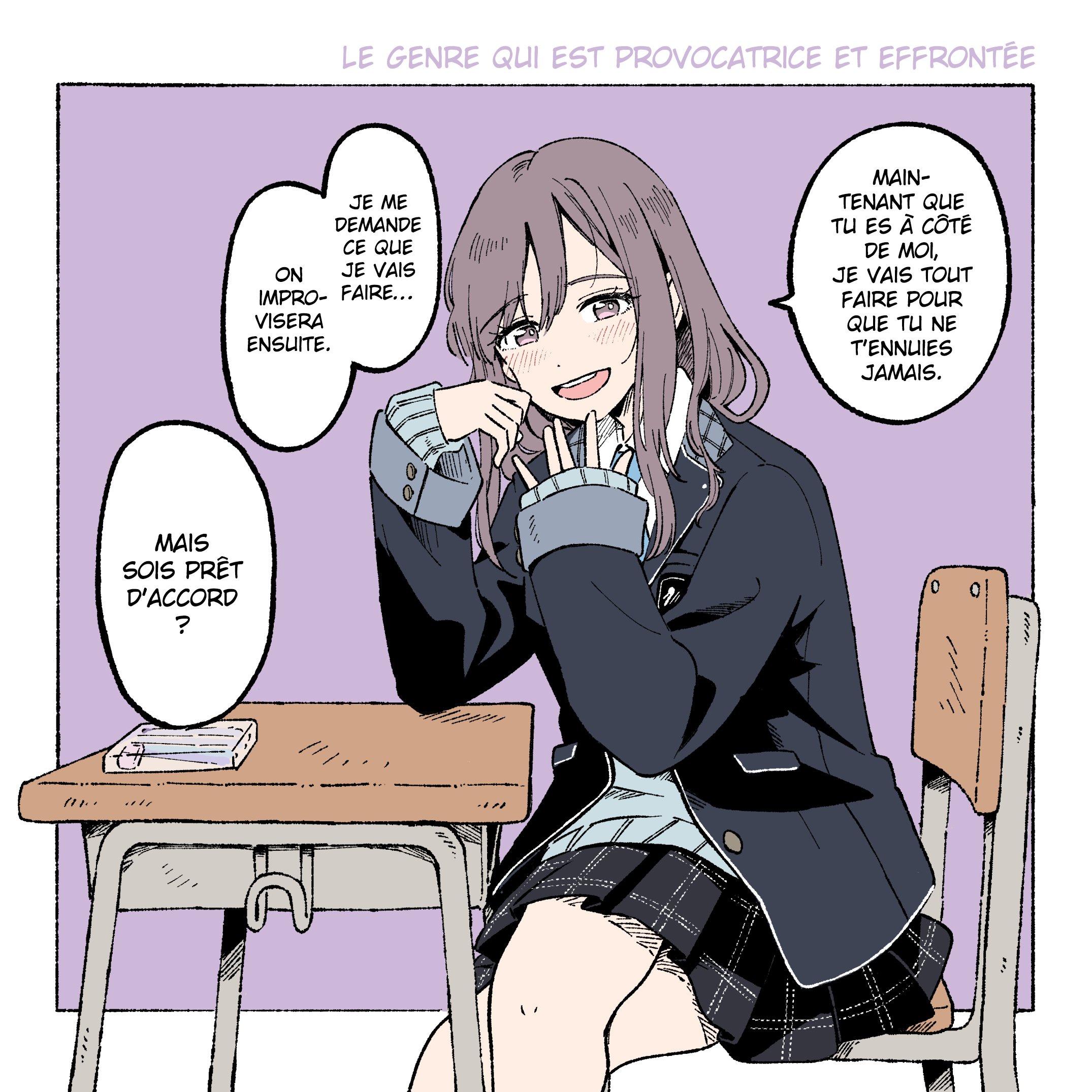 Situation Des fille qui changent de siége pour s'assoir a coté de la personne qu'elles aiment 第4页