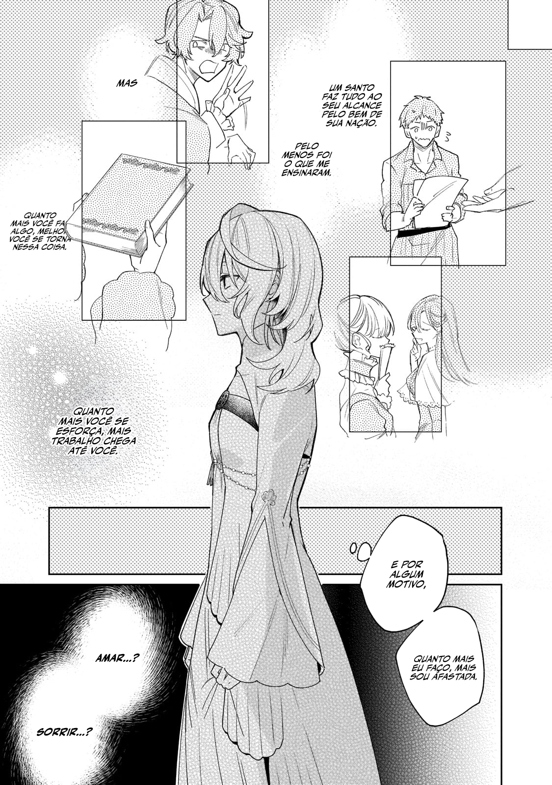 Kanpeki Sugite Kawaige ga Nai to Kon'yaku Haki Sareta Seijo wa Ringoku ni Urareru A santa que não ri 第16页