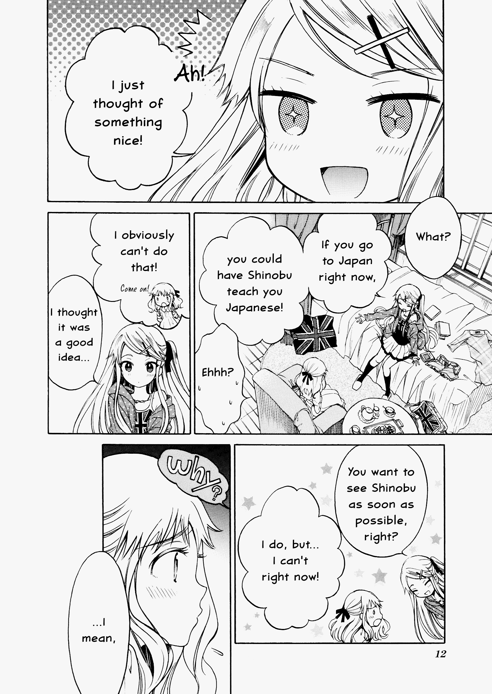 Kiniro Mosaic Anthology Comic "To Miss Shinobu; Dear Alice" 第4页