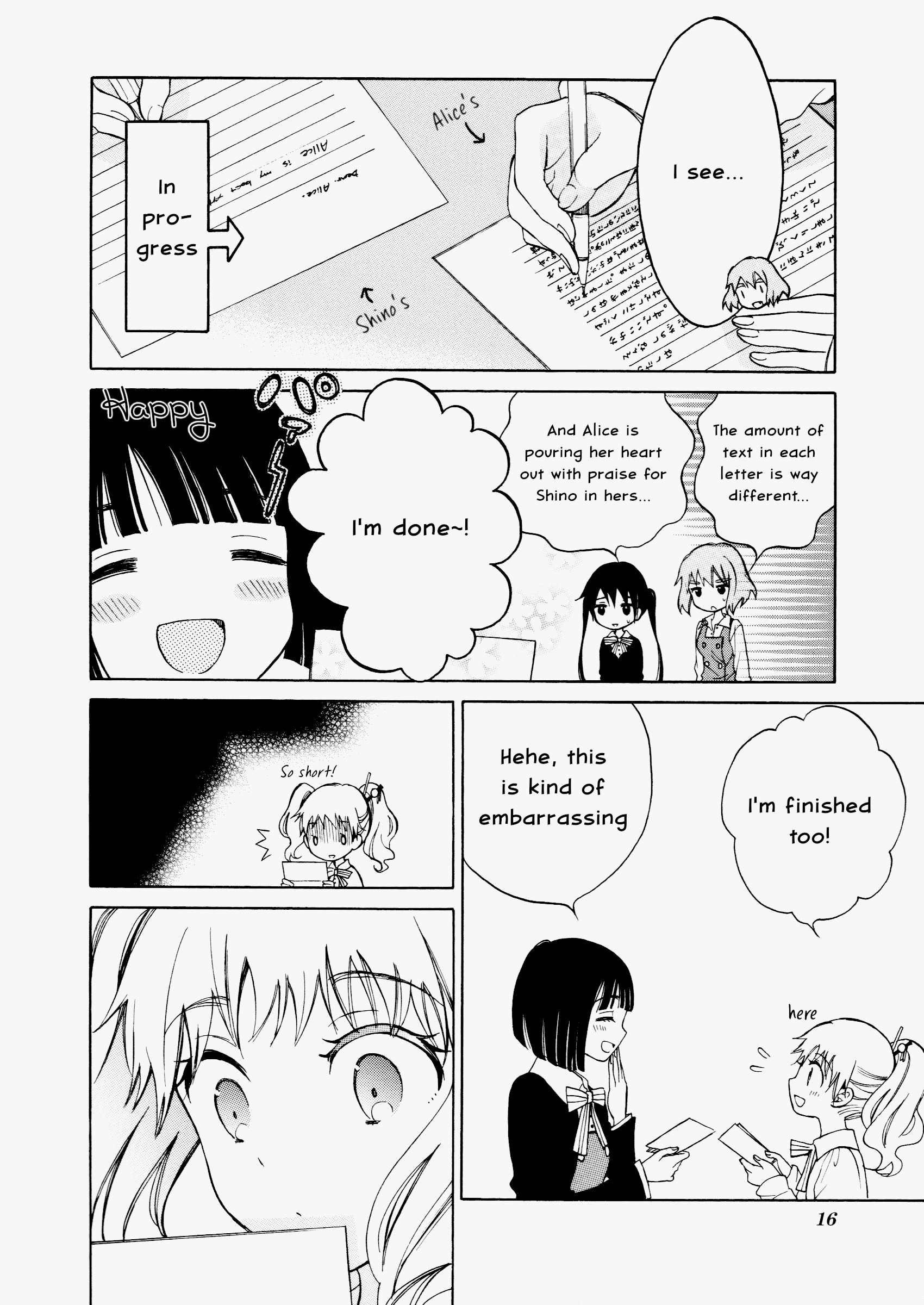 Kiniro Mosaic Anthology Comic "To Miss Shinobu; Dear Alice" 第8页