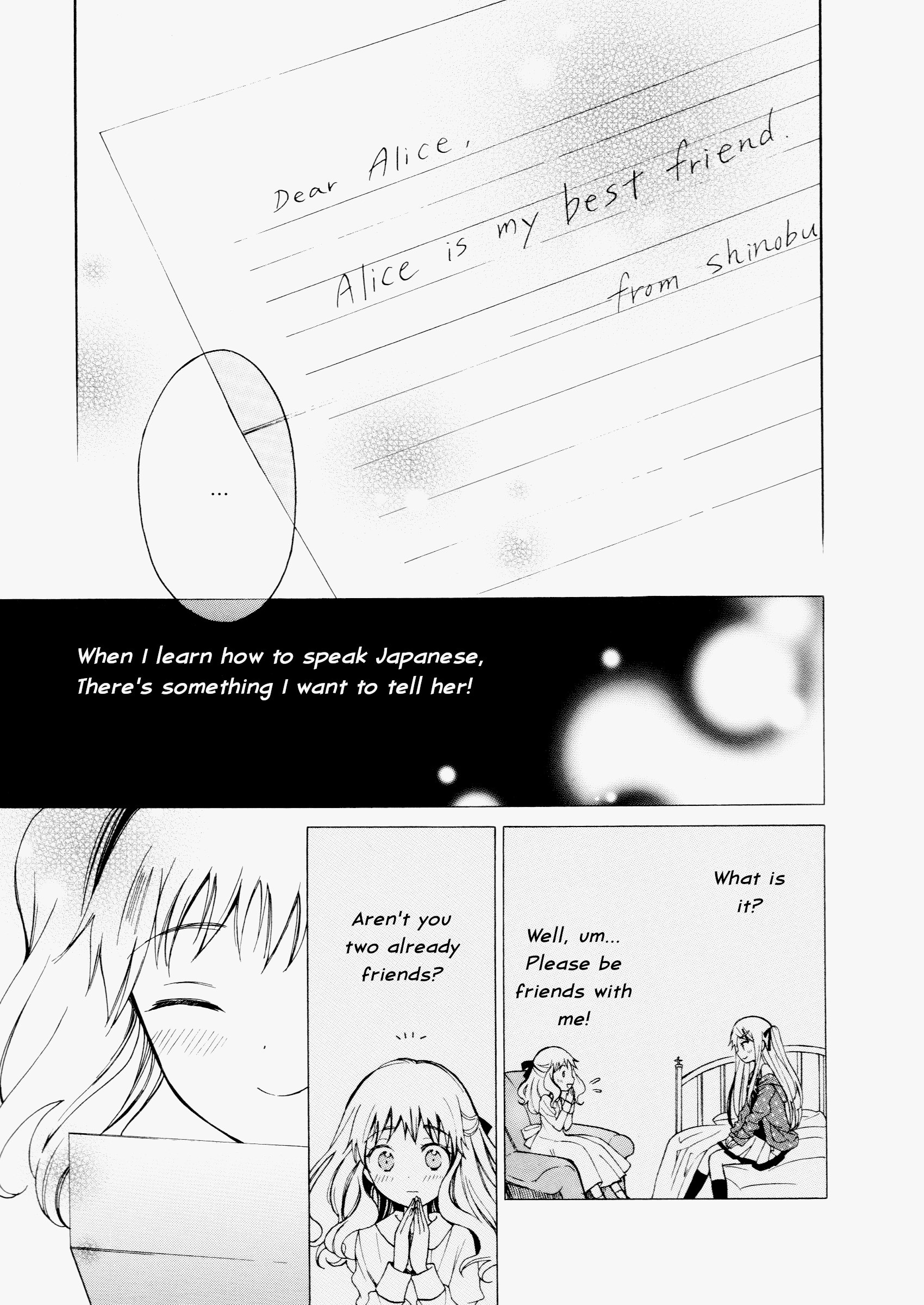 Kiniro Mosaic Anthology Comic "To Miss Shinobu; Dear Alice" 第9页