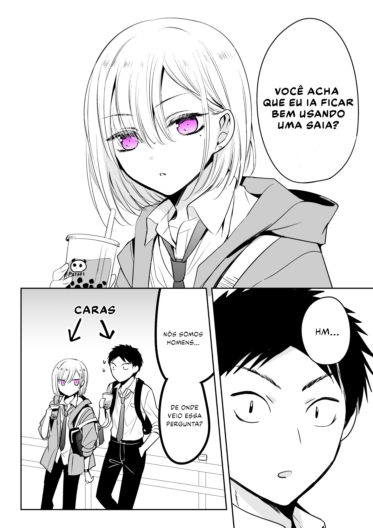 Tomodachi ga Skirt haite mitai tte Itte kita Ken Aquela vez em que meu amigo disse que queria usar uma saia 第1页