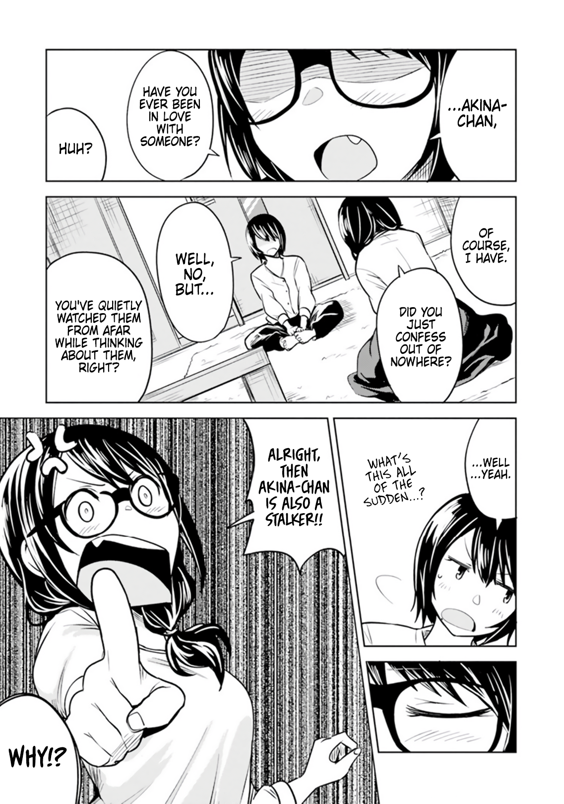 Hitorigurashi, Netsu o Dasu. Koi o Shiru. God is Such a Bully 第5页