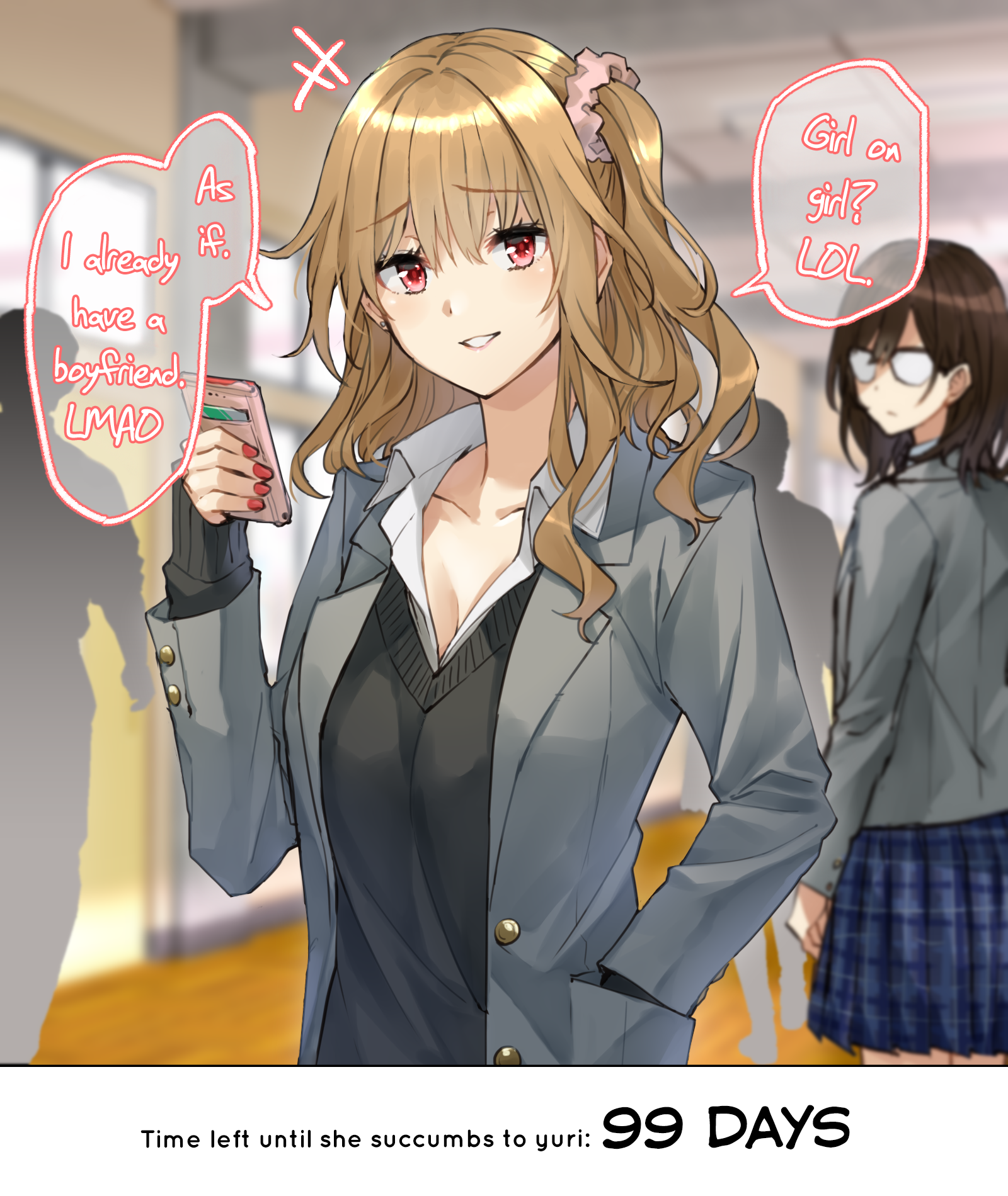 100-nichigo ni Onnanoko ni Otosareru Gal-kei JK 第1页