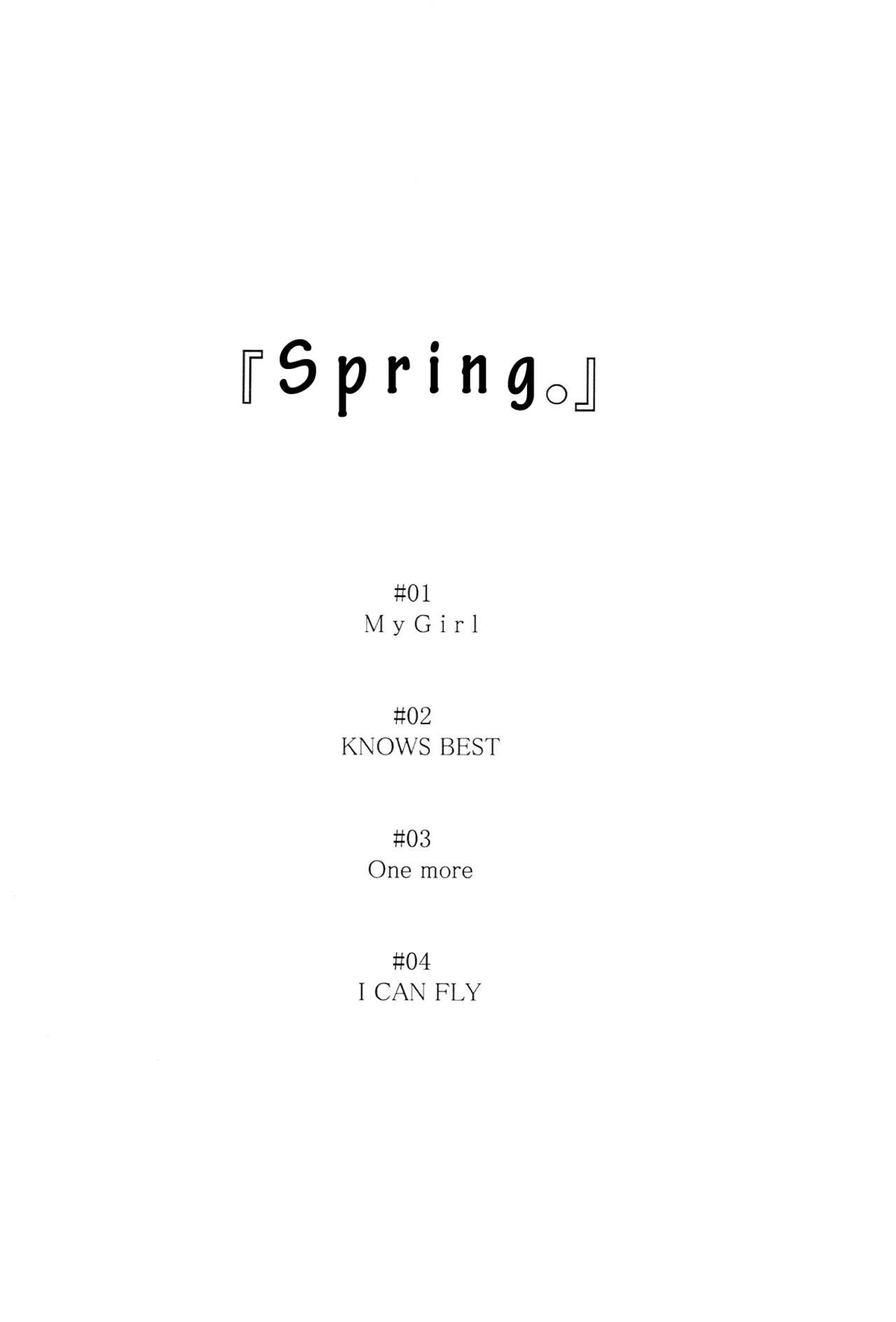 THE iDOLM@STER - Spring (Doujinshi) 第3页