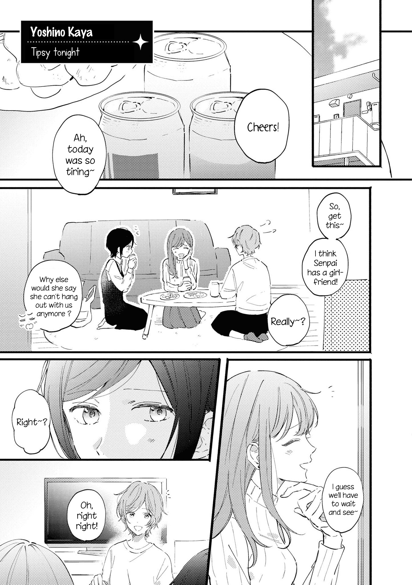 Yuliquer: Alcohol x Yuri (Anthology) Tipsy tonight (Yoshino Kaya) 第1页