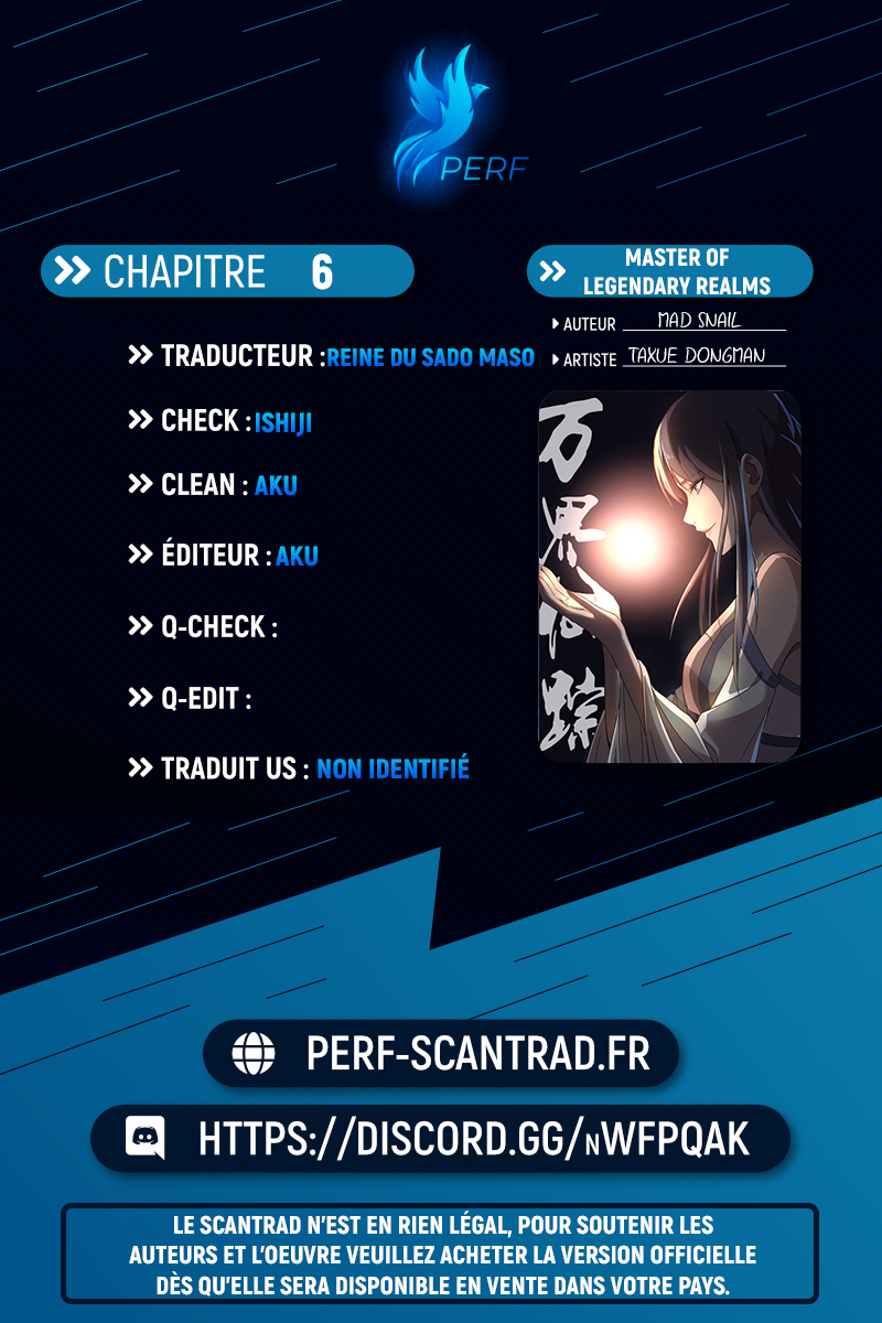Master of Legendary Realms Ch. 6 第1页