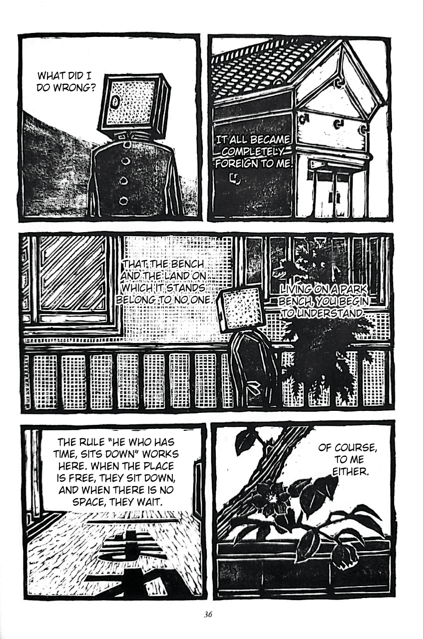 Man with a wardrobe on his head A park 第7页