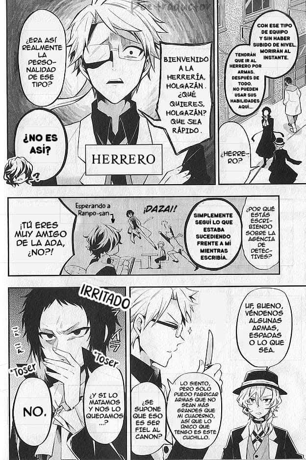 Bungo stray dogs Antología Rin "Cuando la Mafia leyó por casualidad una historia escrita por capricho y fue transportada a un universo alternativo" 第4页
