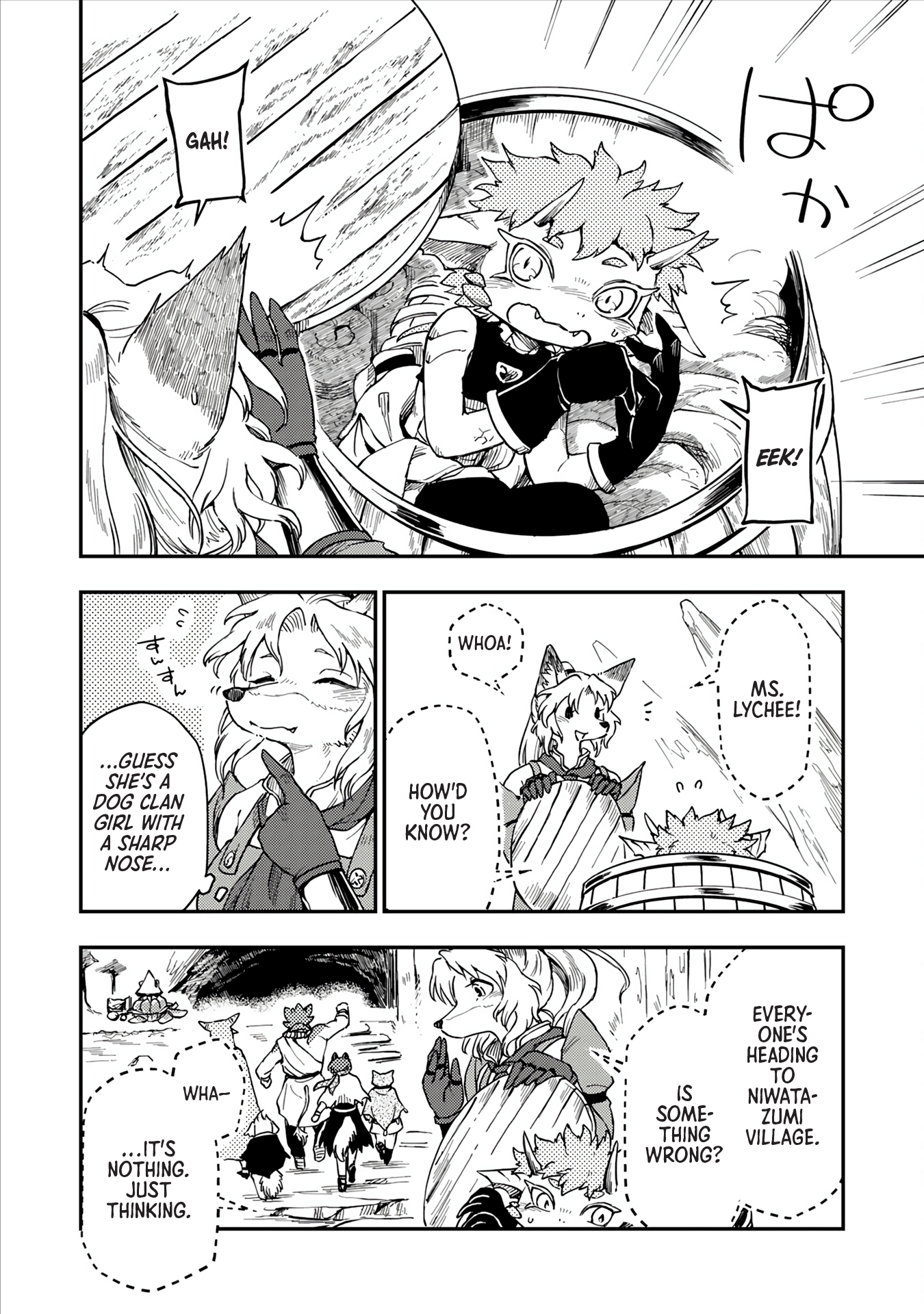 Batsuichi Kitsune to Tabi Gohan The Village's Situation and the Stray 第13页