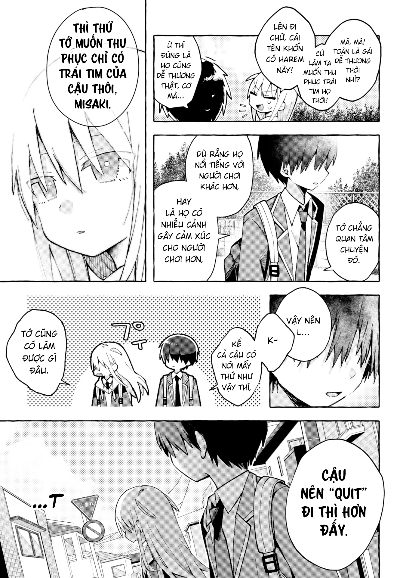 Misaki-kun wa Kouryaku Chara Janai (Pre-Serialization) Misaki và nhân vật chính bị bug 第8页