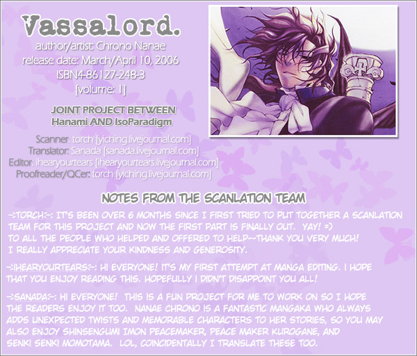 Vassalord. The Illusion of Pericles 第1页