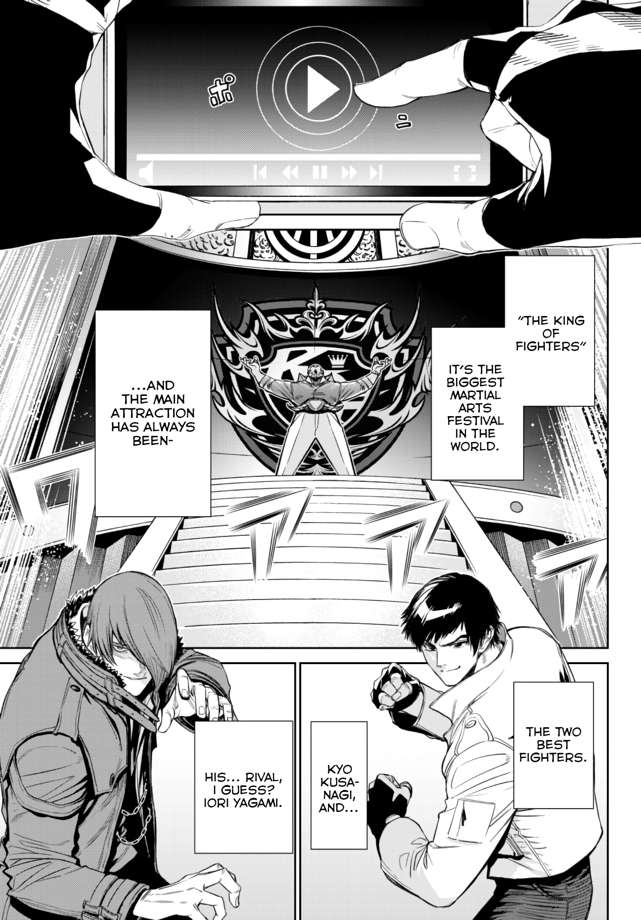 The King of Fighters Gaiden: Honoo no Kigen - Shingo, Time Slip Ikkimaasu! 第1页