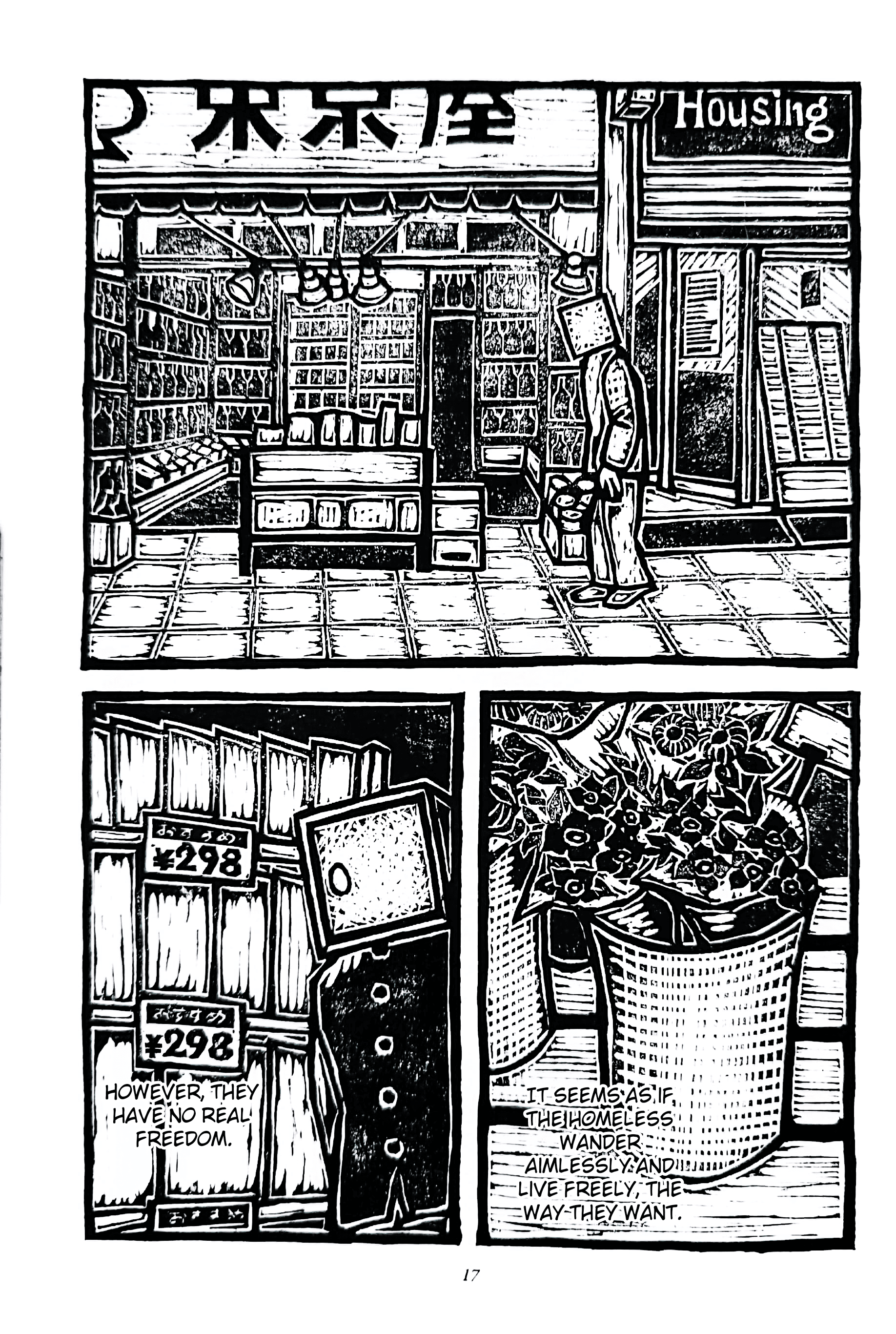 Man with a wardrobe on his head In the city 第17页