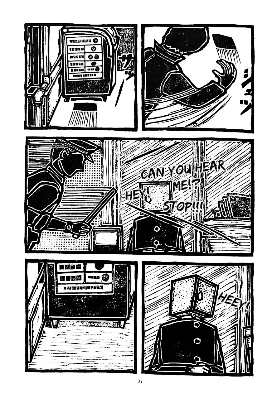 Man with a wardrobe on his head In the city 第21页