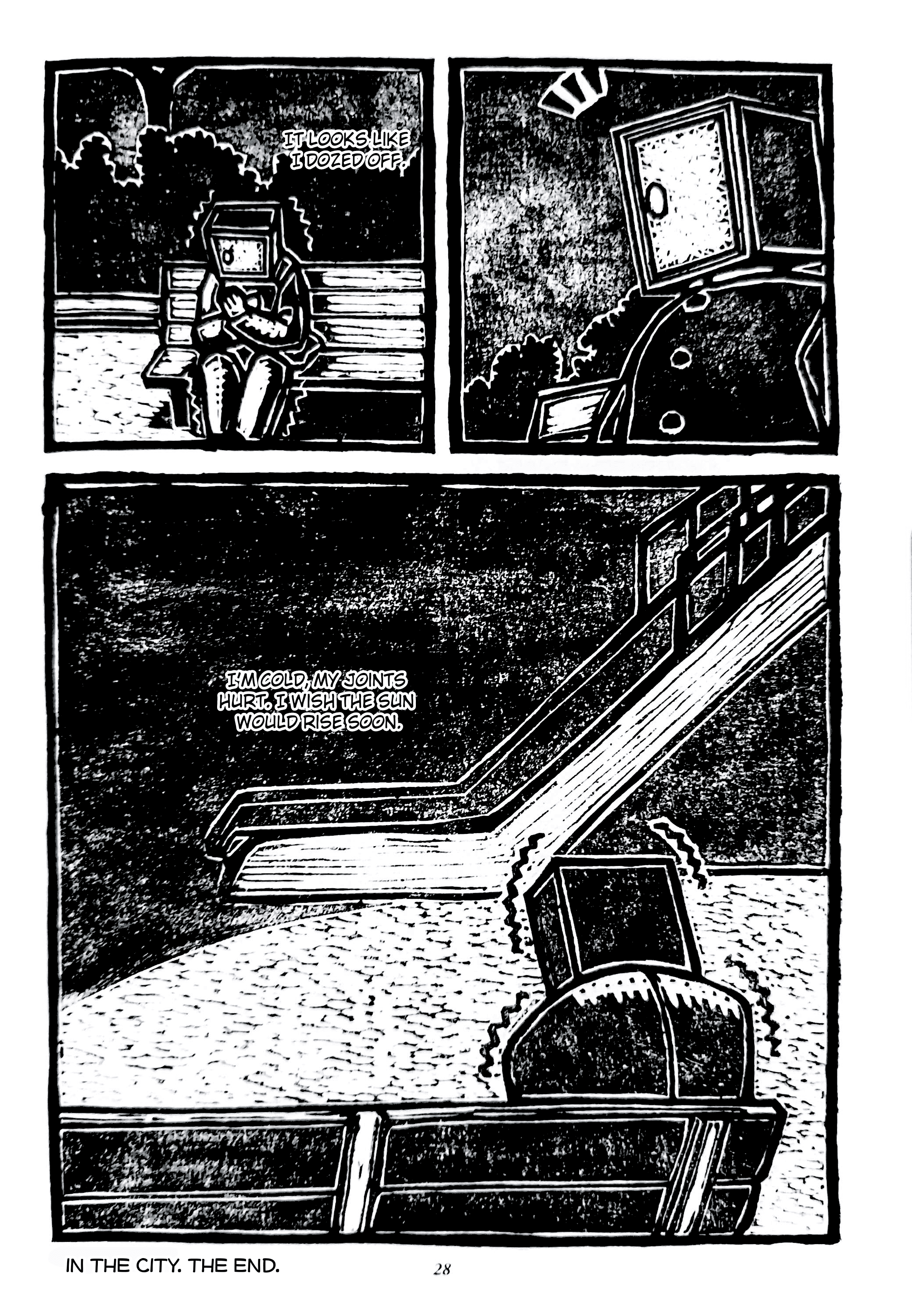 Man with a wardrobe on his head In the city 第28页