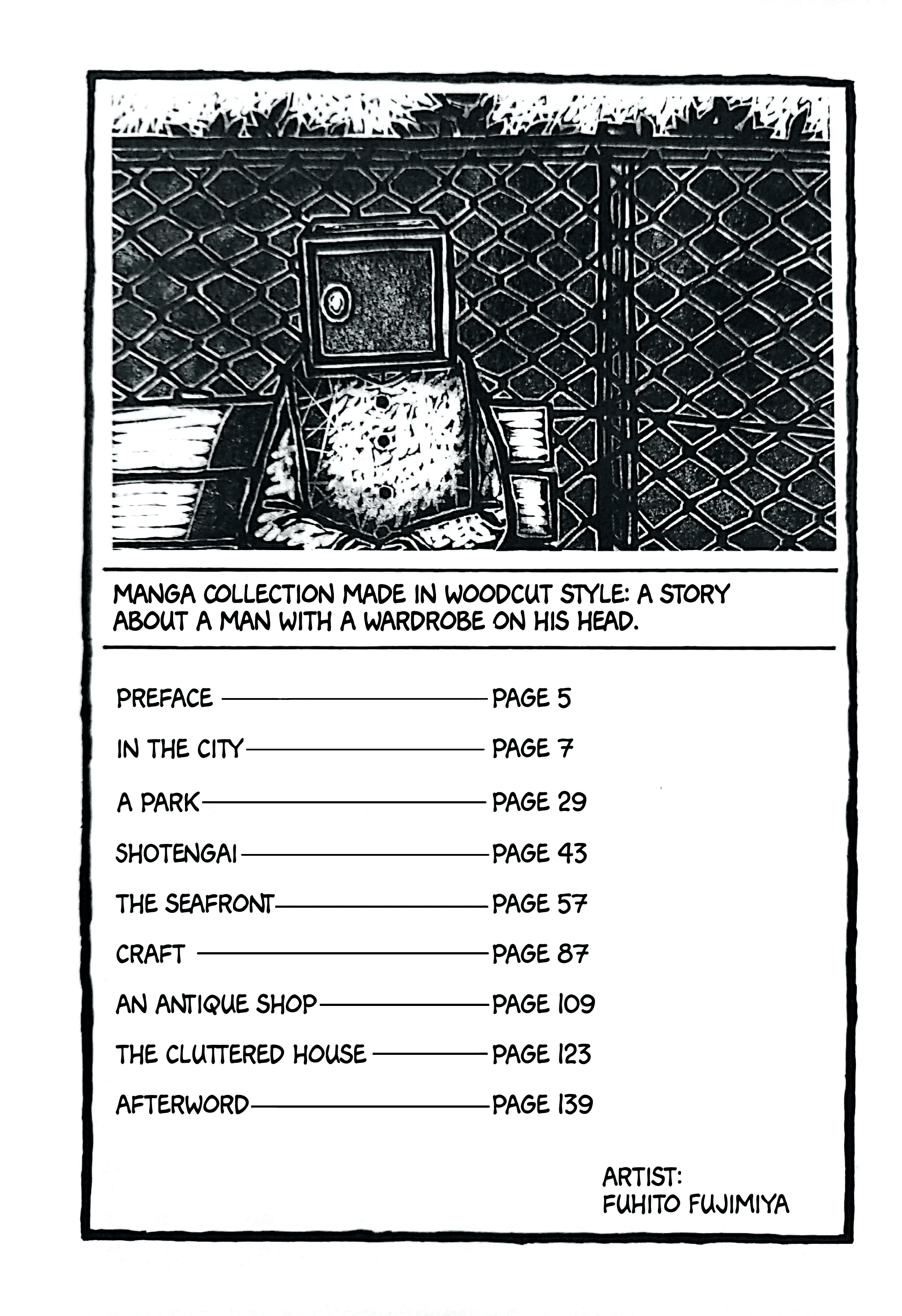 Man with a wardrobe on his head In the city 第6页