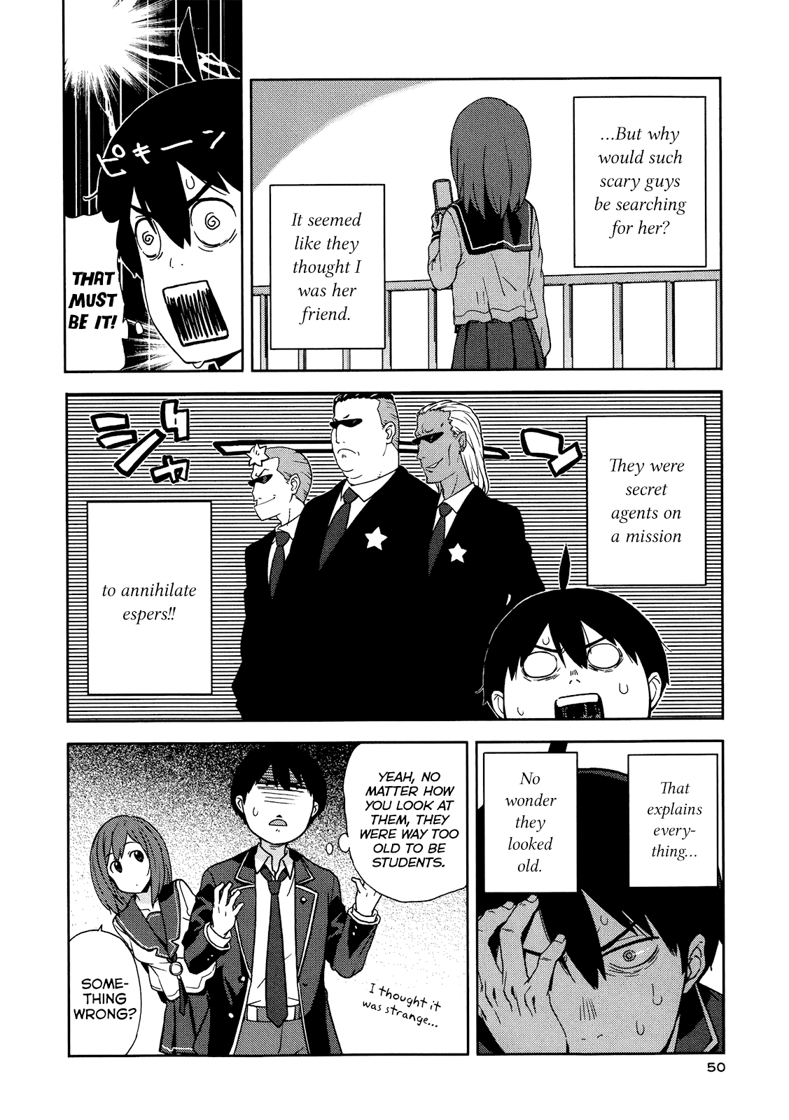 Saito-kun wa Esper Rashii An ESP Girl Appears! And the Pig and Afro Occasionally 第14页