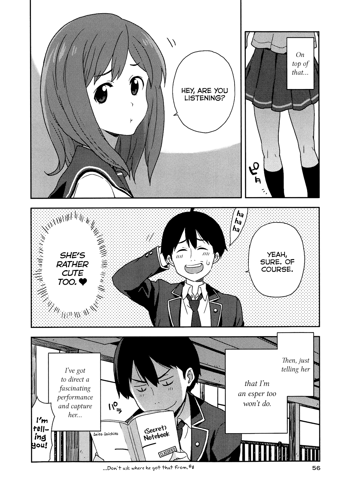 Saito-kun wa Esper Rashii An ESP Girl Appears! And the Pig and Afro Occasionally 第20页