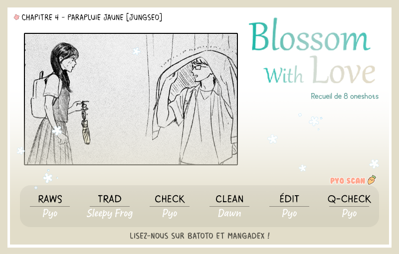 Blossom With Love Parapluie jaune 第1页