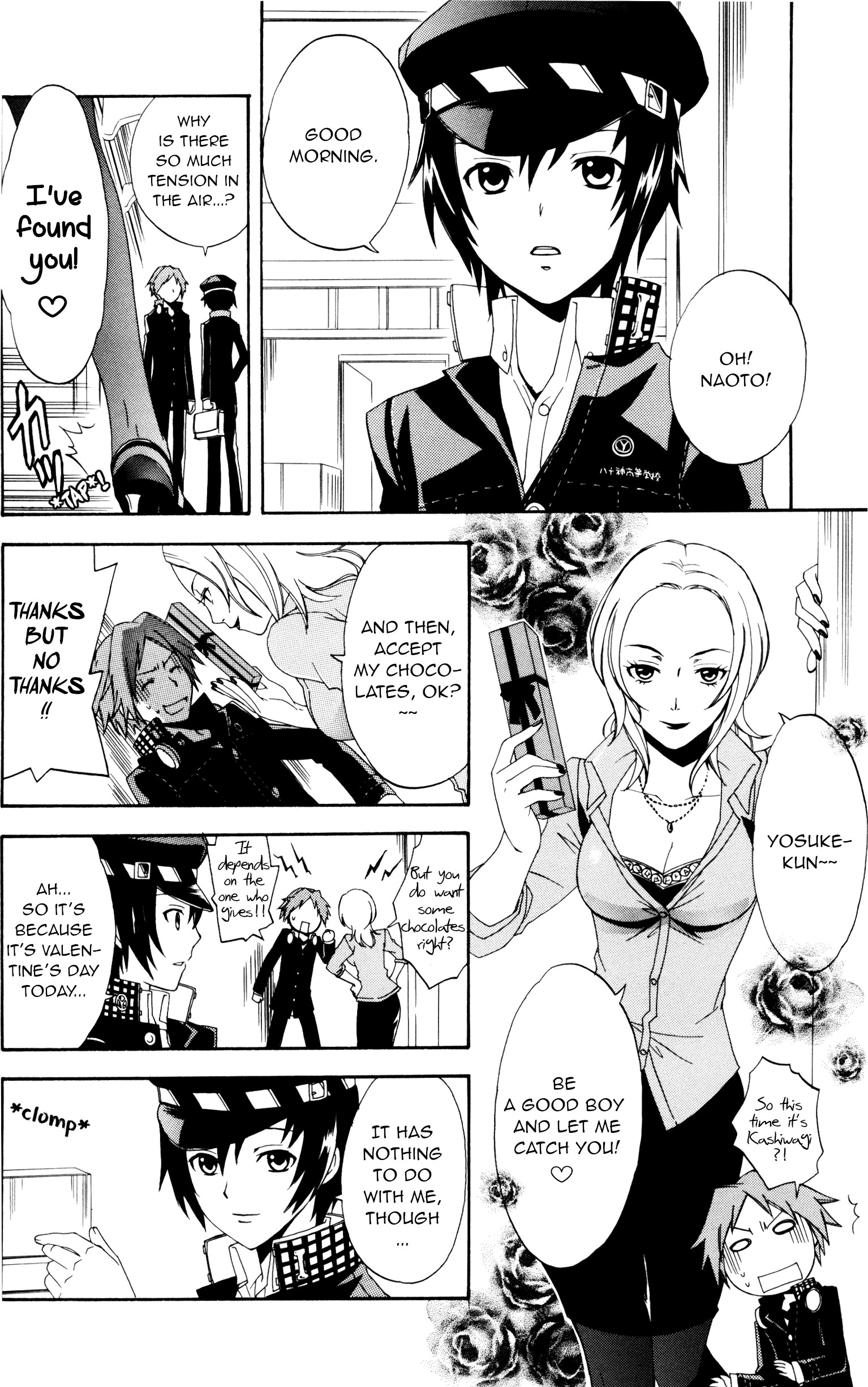 Persona 4 Comic Anthology (Hinotama) Running away from the chocolate! (Artist: Hayase Reku) 第8页