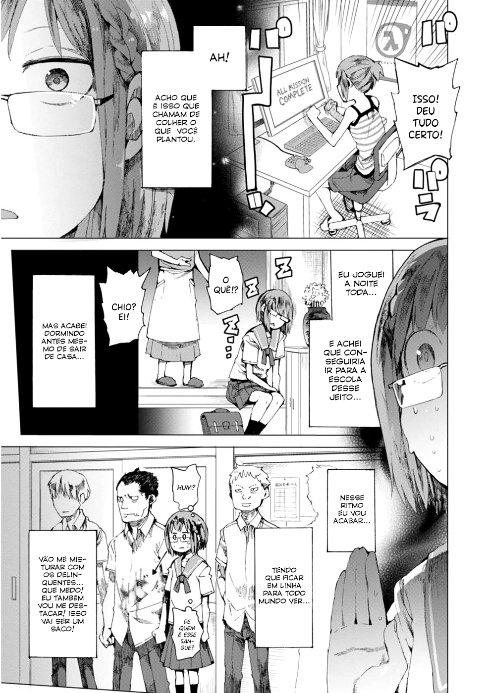 Chio-chan no Tsuugakuro Porque a escola está bem ali 第9页