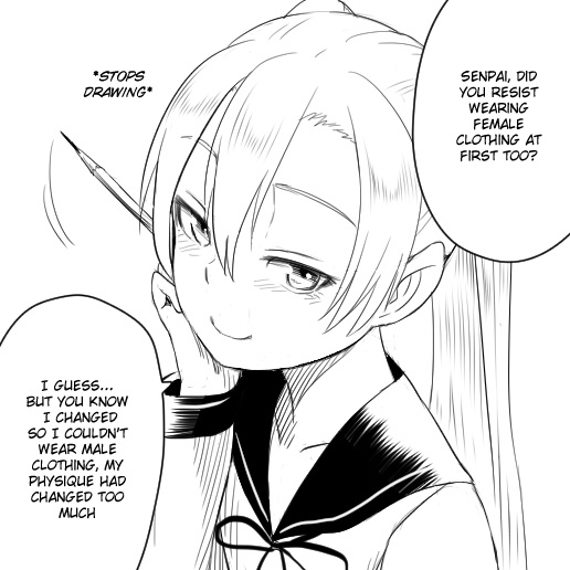 Nyotaika Homo The Tsundere Senpai and Her Black Haired Kouhai 3 第2页