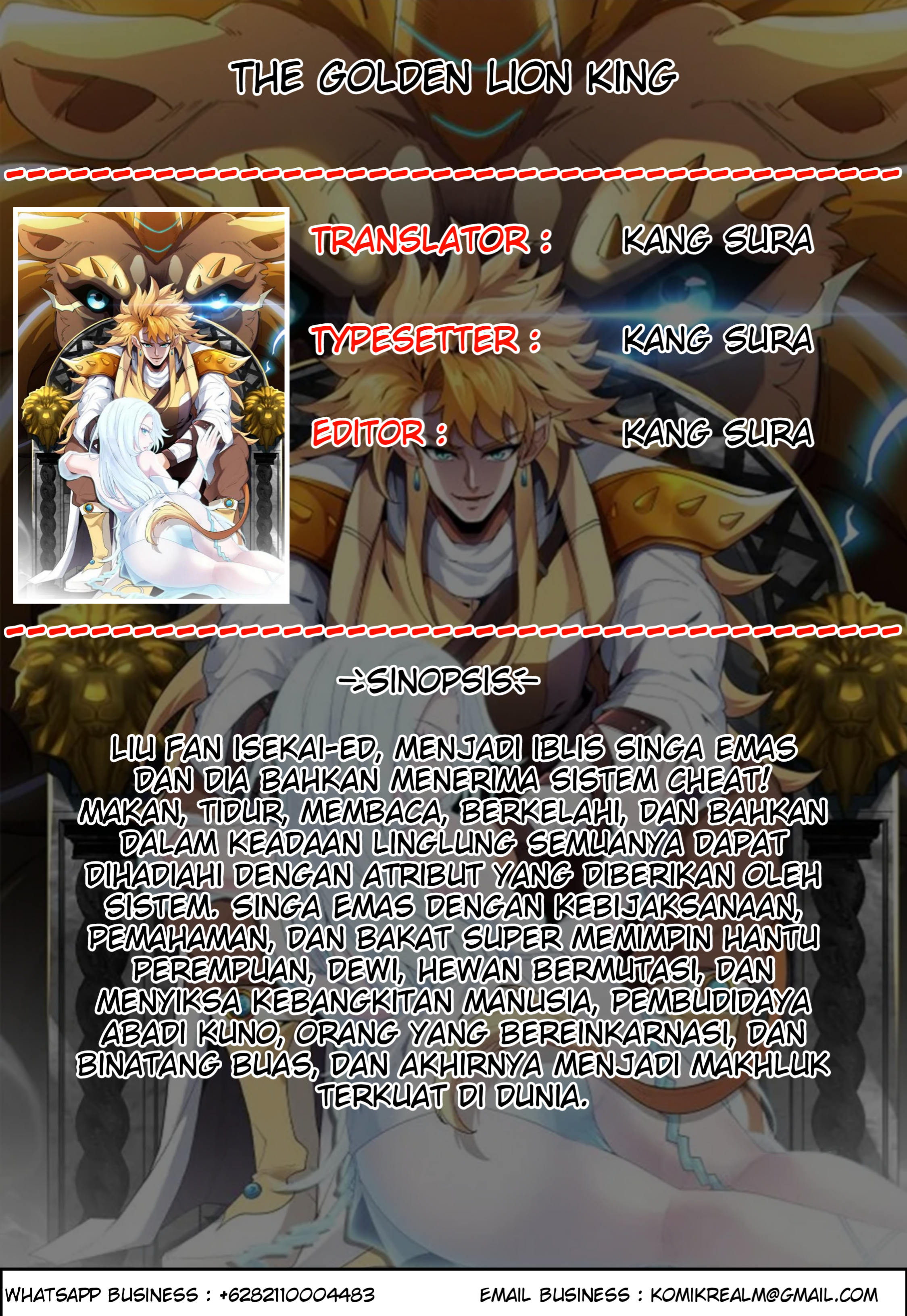 The Golden Lion King Singa Emas 第1页