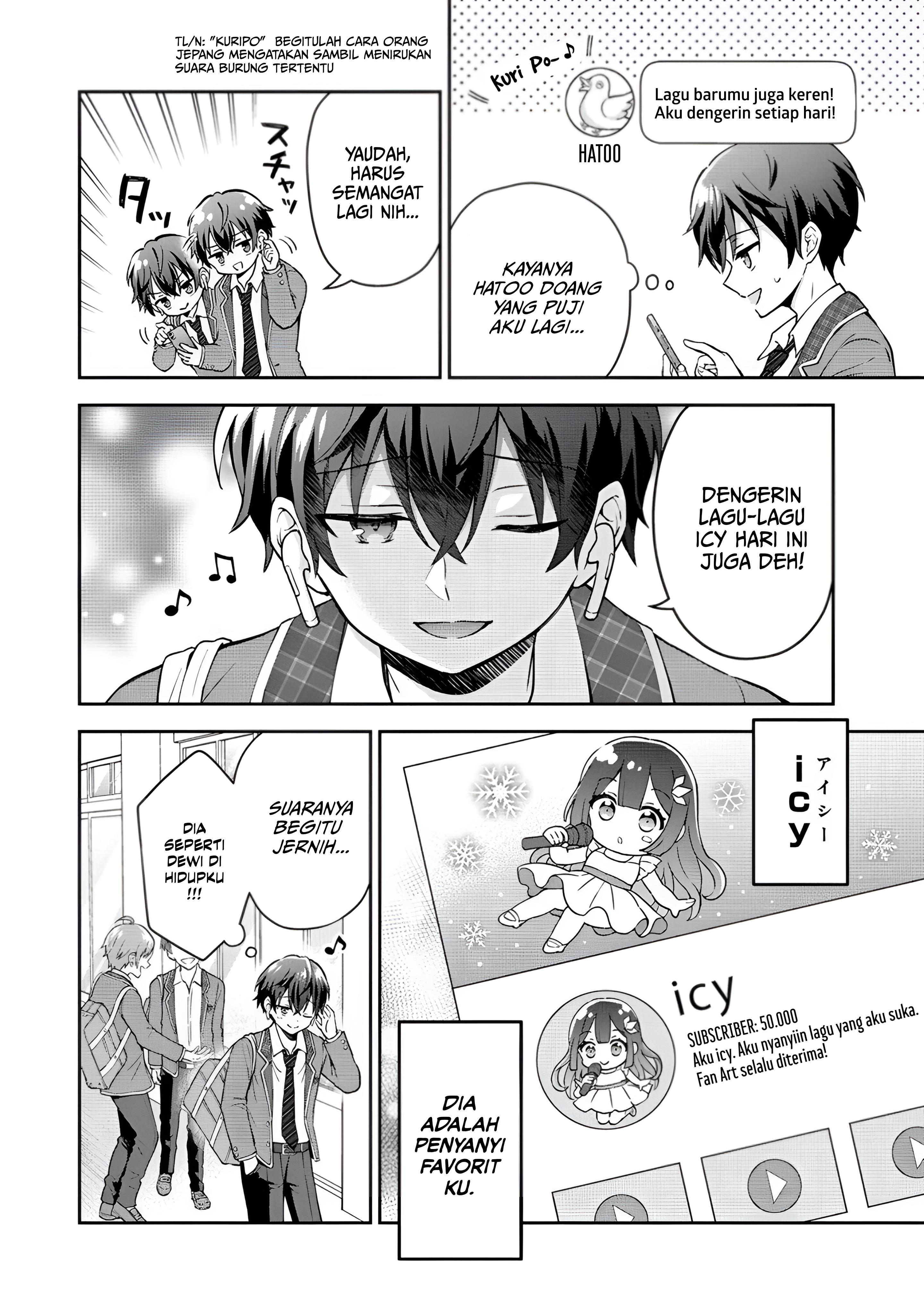 Tonari no Seki no Inkya Joshi ga Oshi Utaite Datta ~Ore no Kyoku o Uttatekure!~ Aku akan melakukannya 第6页