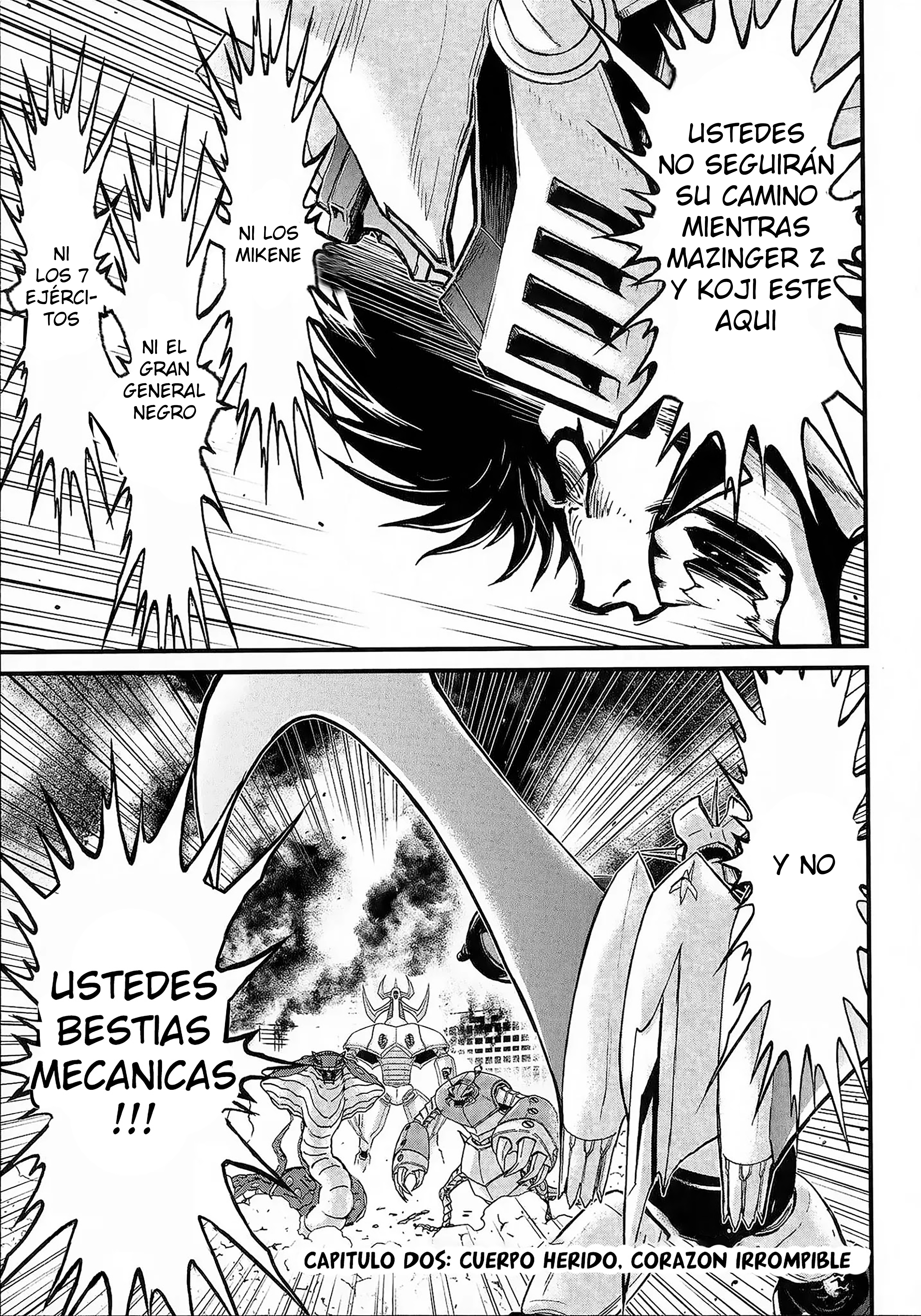 Shin Mazinger Zero vs. the Great General of Darkness cuerpo herido, corazon irrompible 第1页